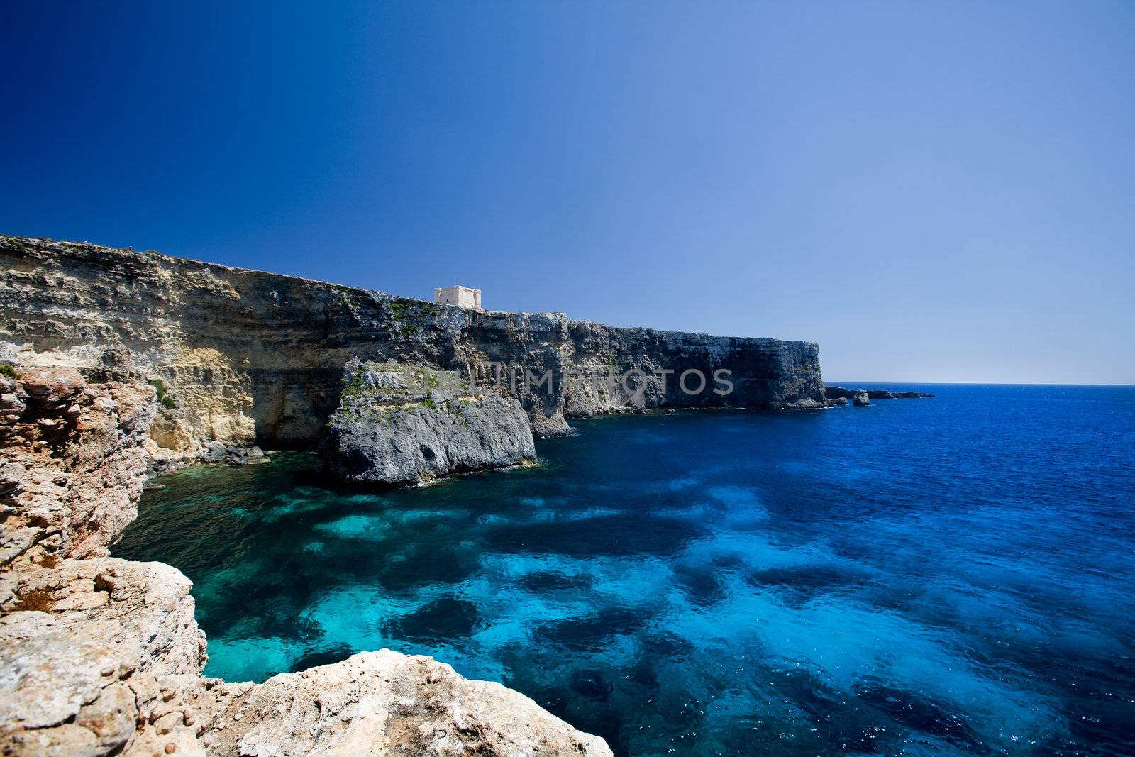 Saint Mary's bay at Comino island, malta