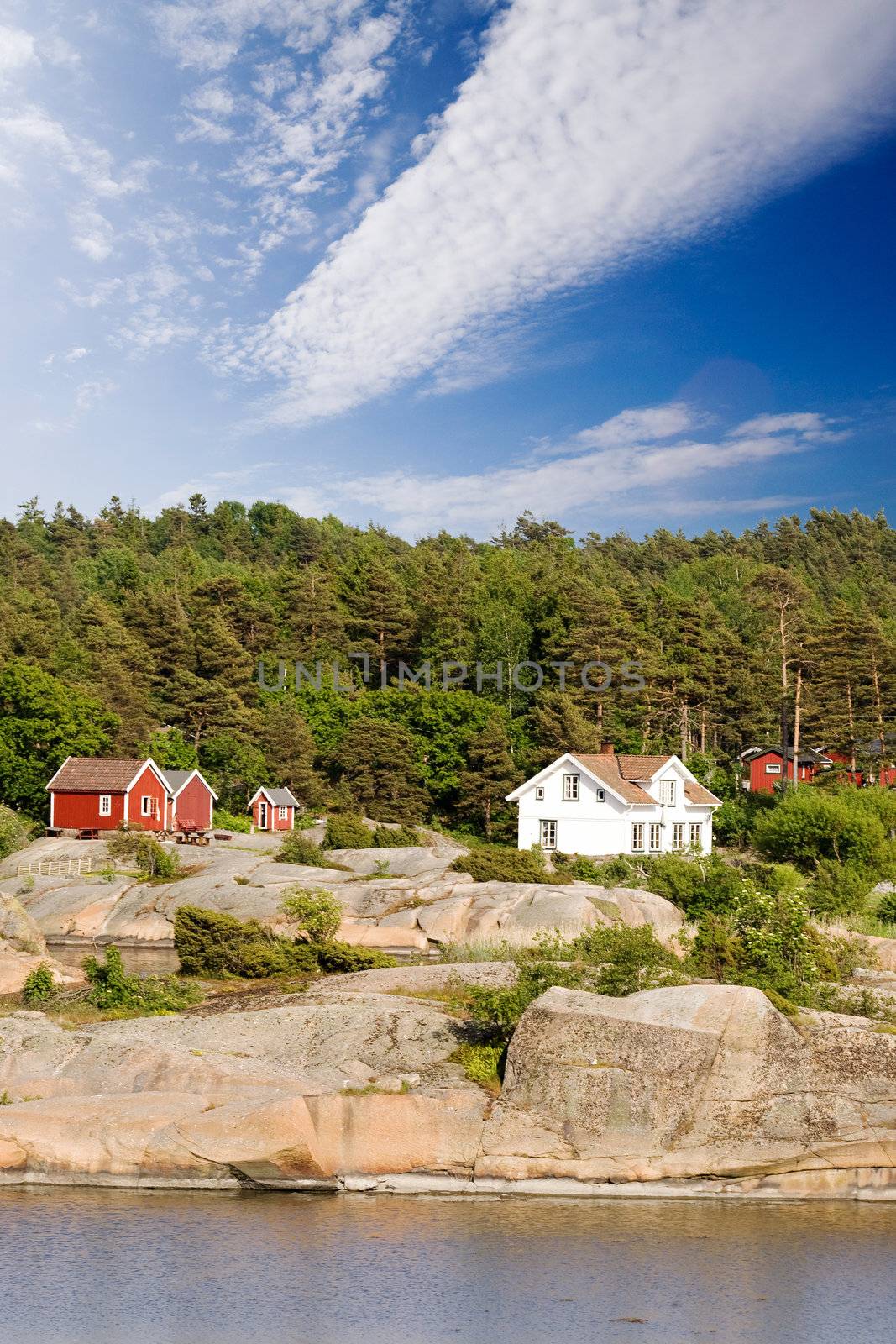 A typical house on the coast of norway