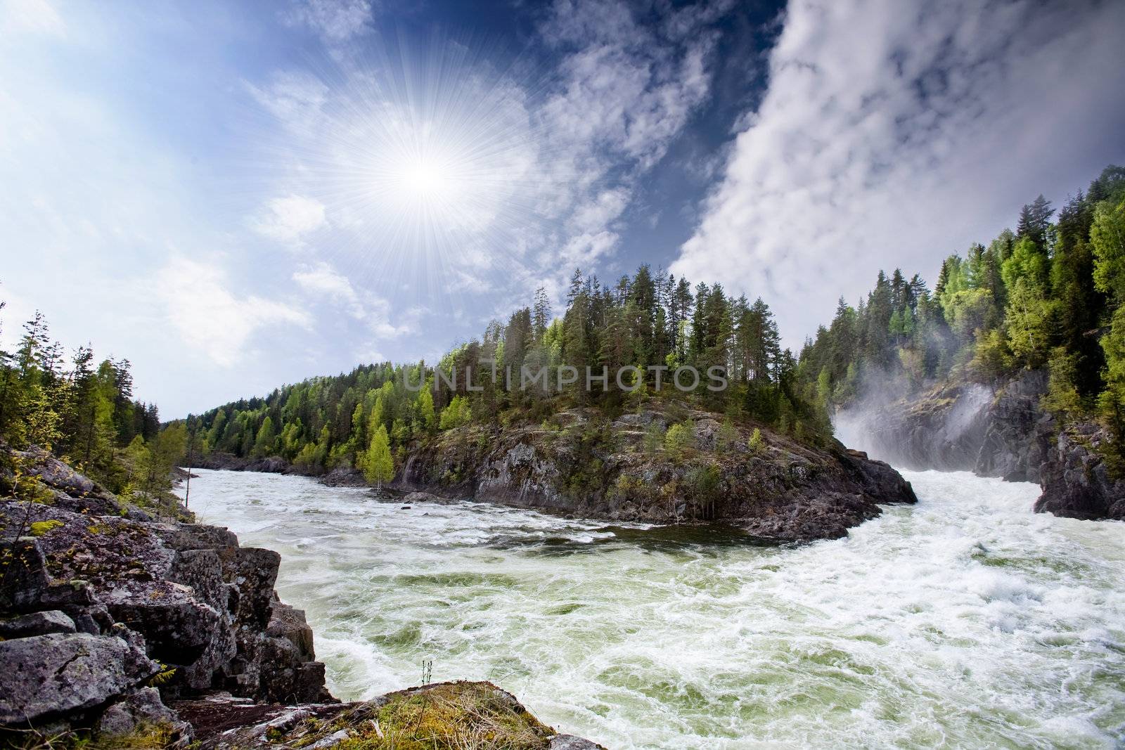 River Rapids by leaf