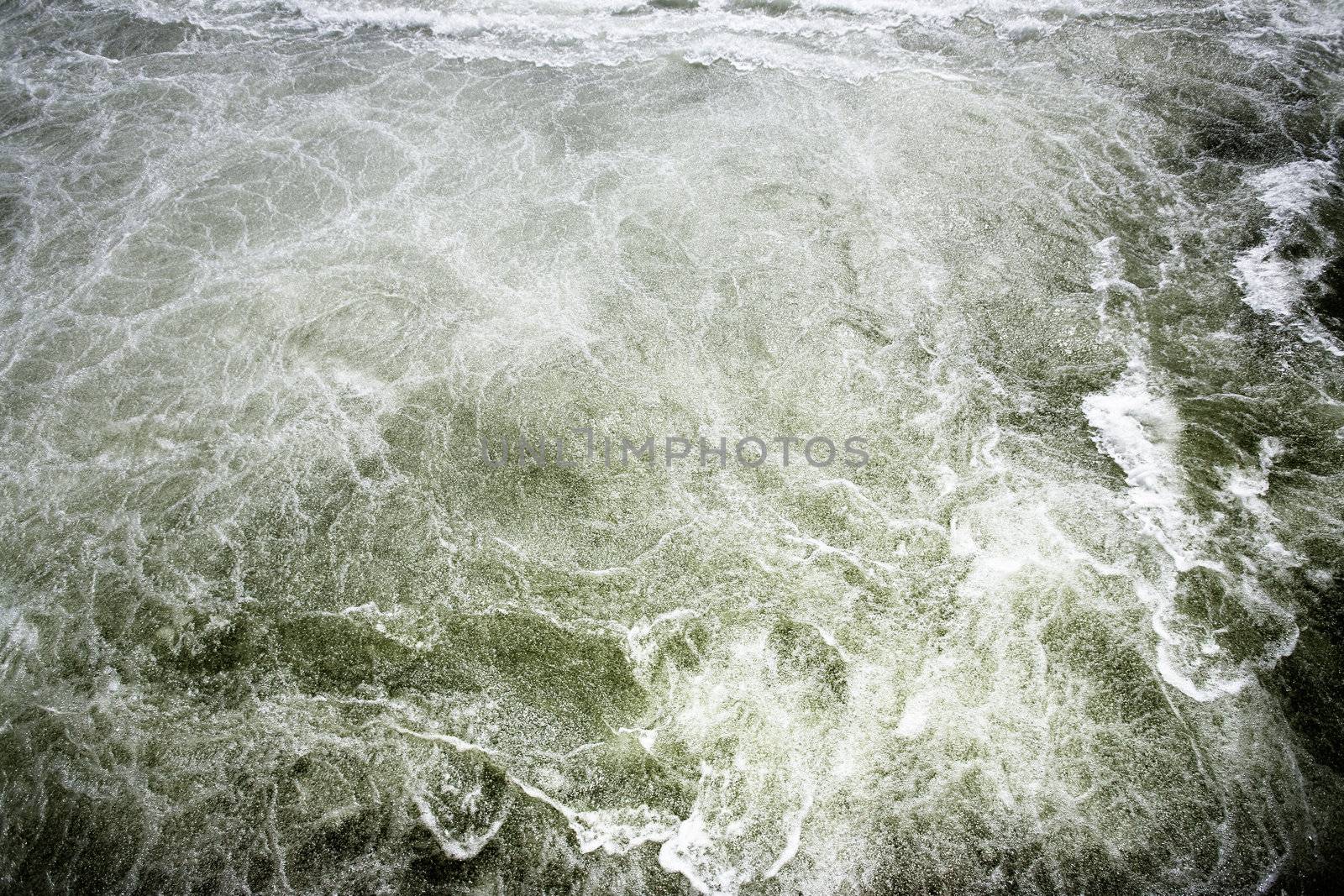 White Water Background by leaf