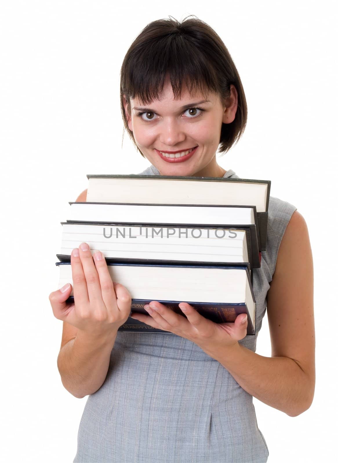student with thick books by stepanov