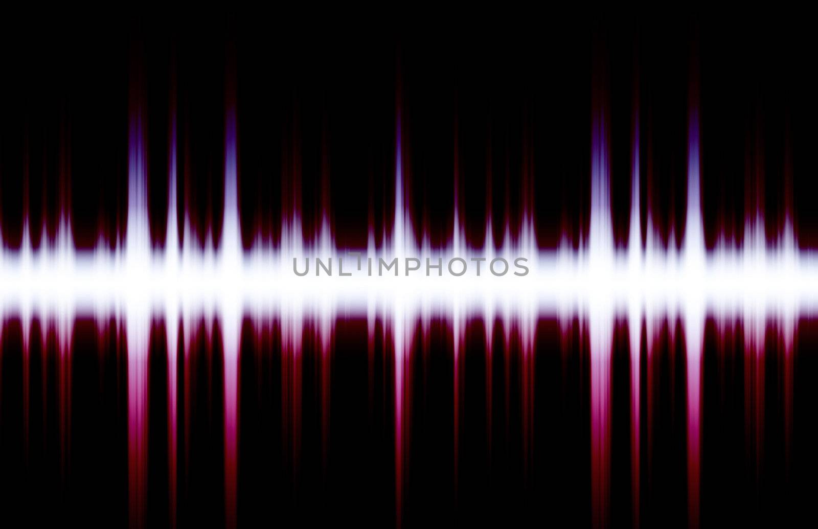Soundwave Digital Graph as Clip Art Abstract