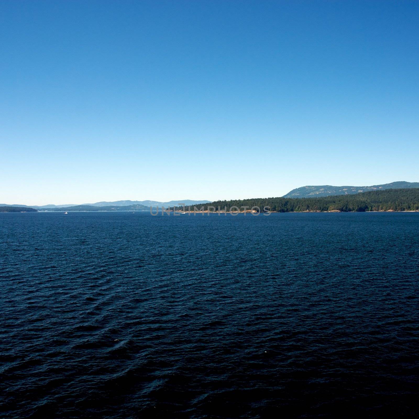 Ferry ride from Vancouver to Victoria through the vancouver islands