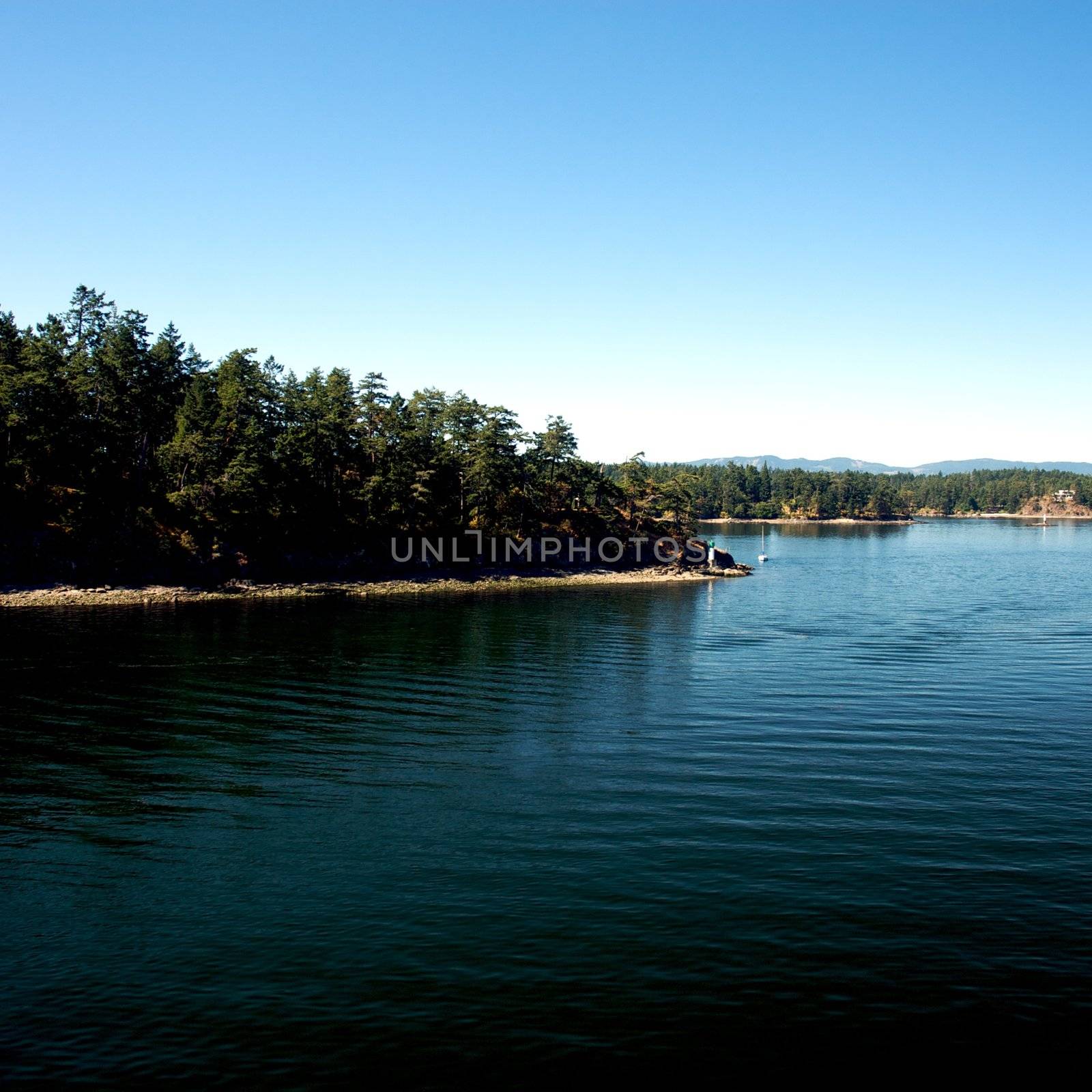 Ferry ride from Vancouver to Victoria through the vancouver islands