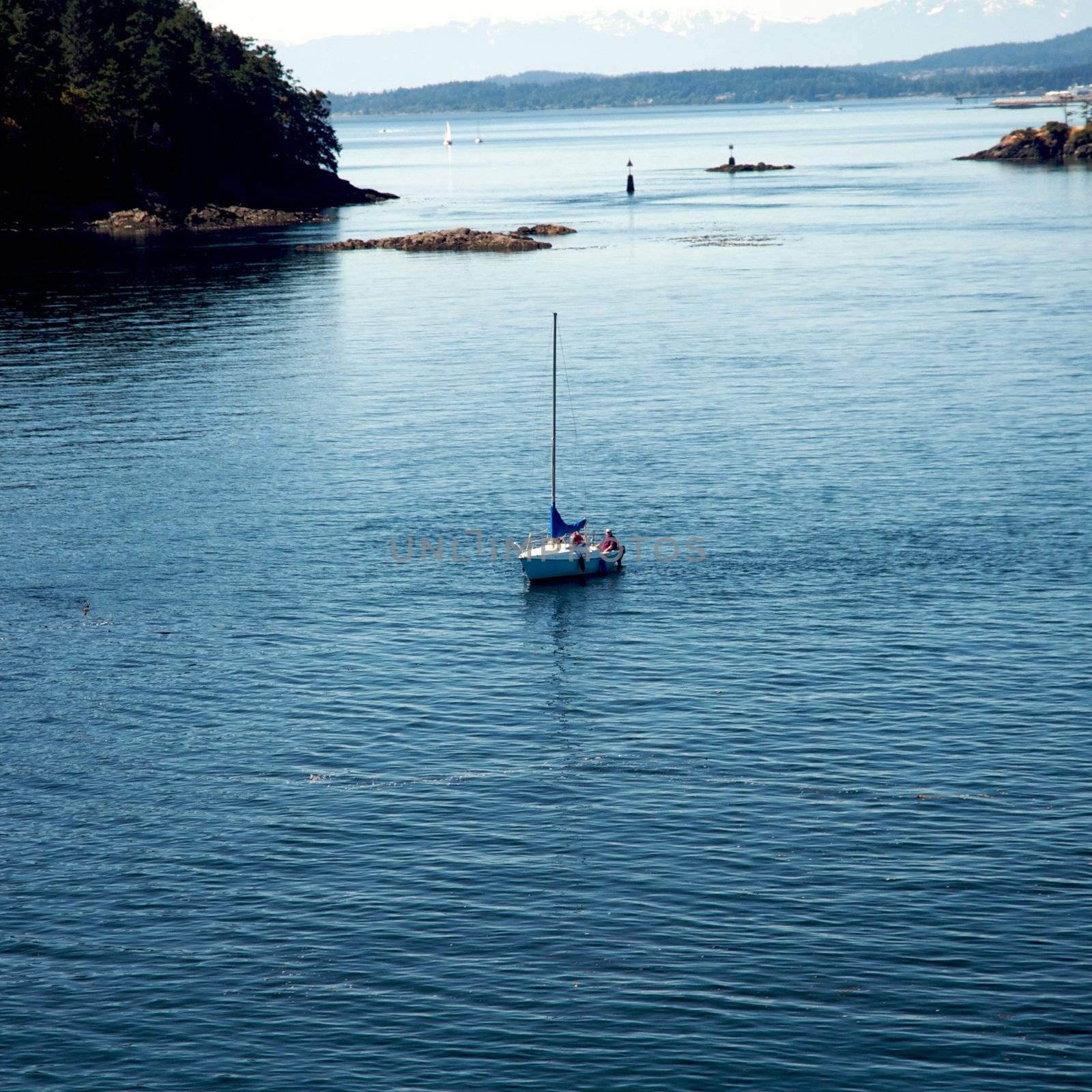 Ferry ride from Vancouver to Victoria through the vancouver islands