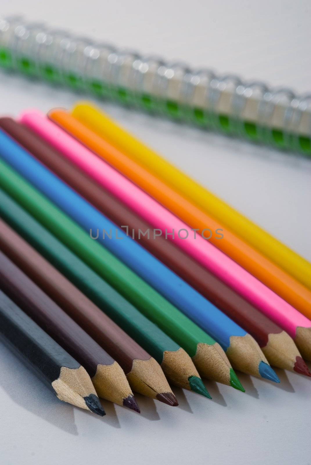 Colored crayons by pmisak