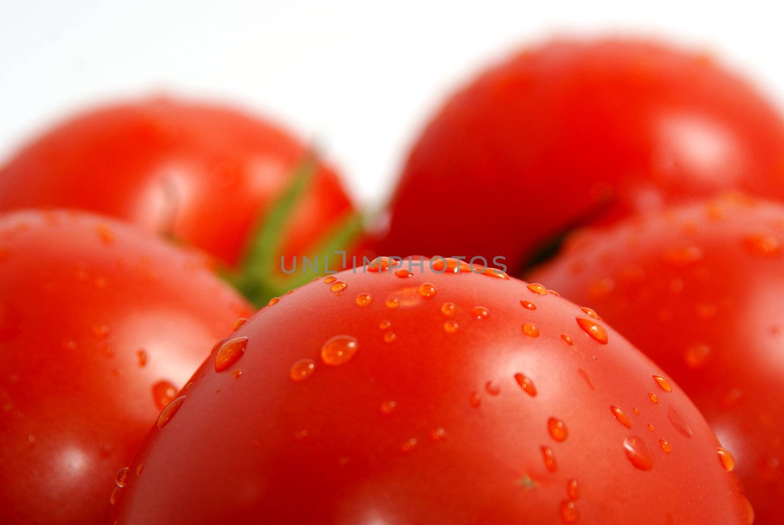 Tomatoes on white by pmisak