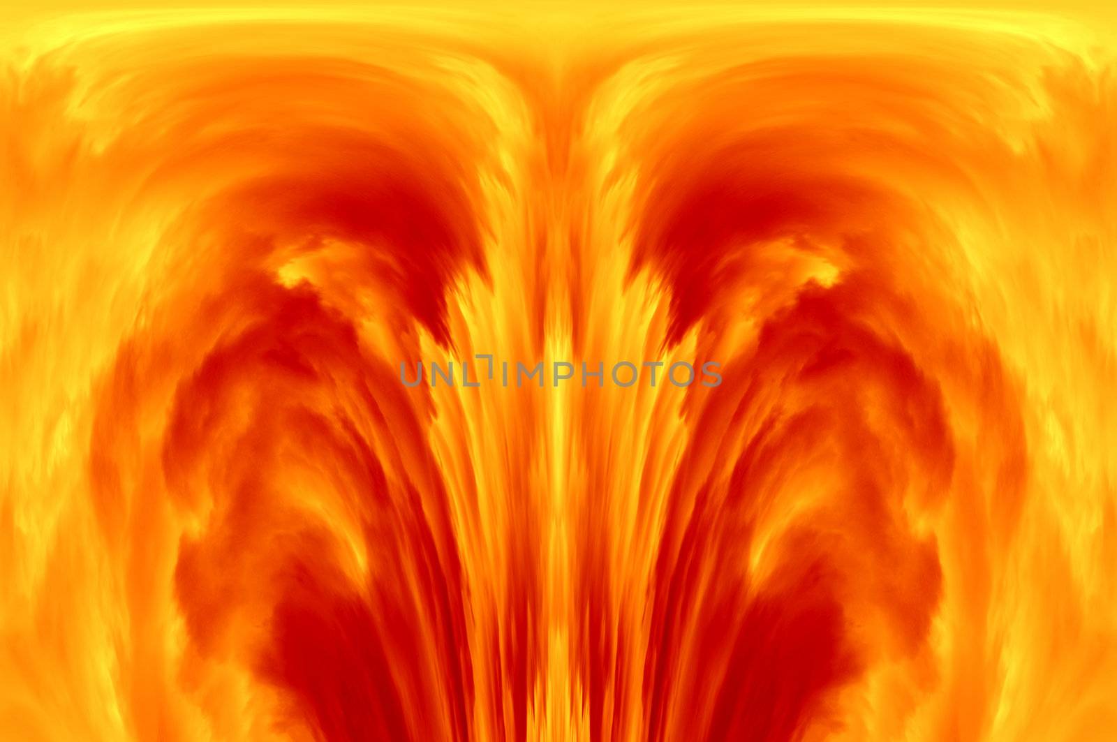 Abstract image of the explosion