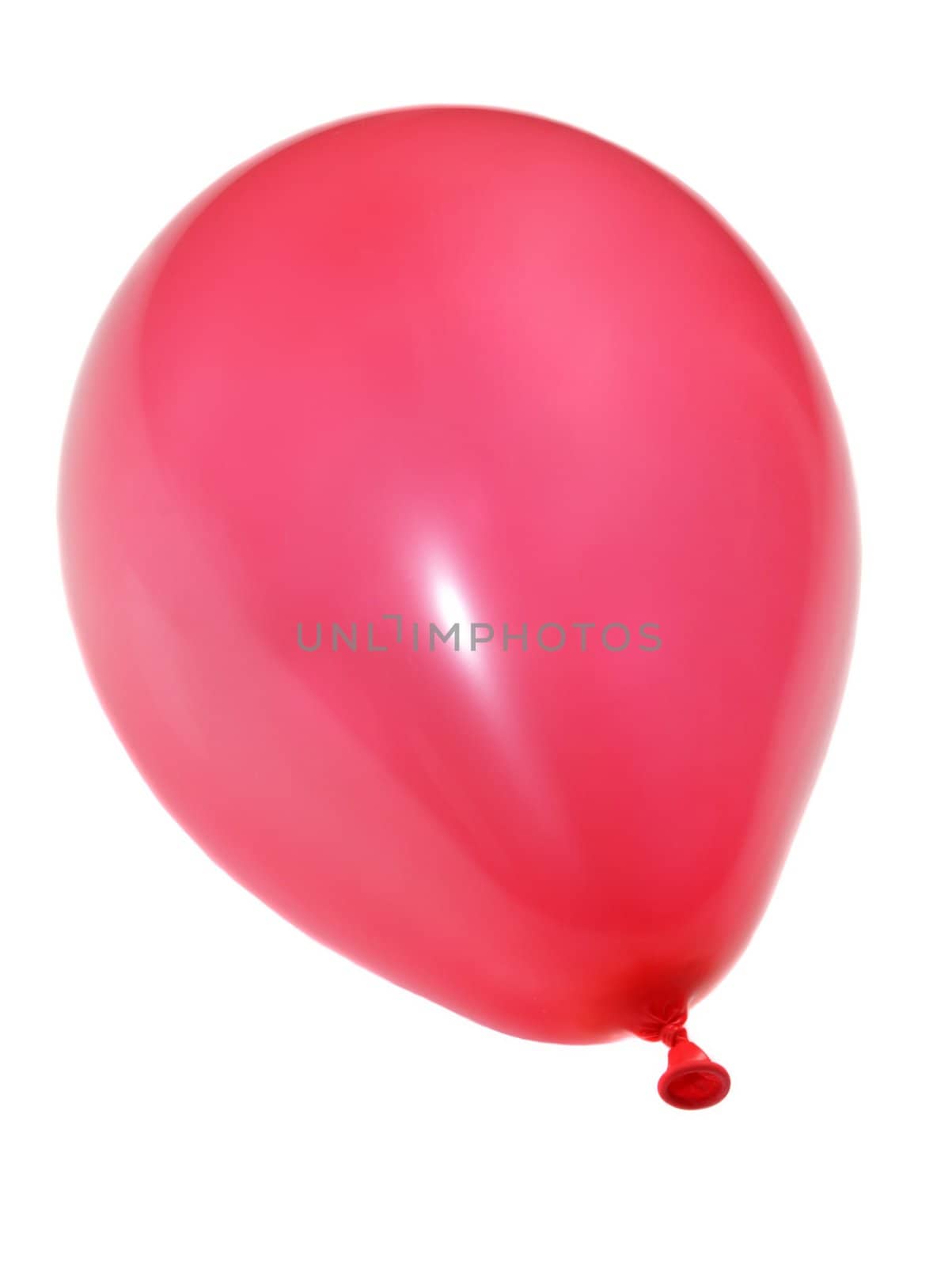 red ballon on white background