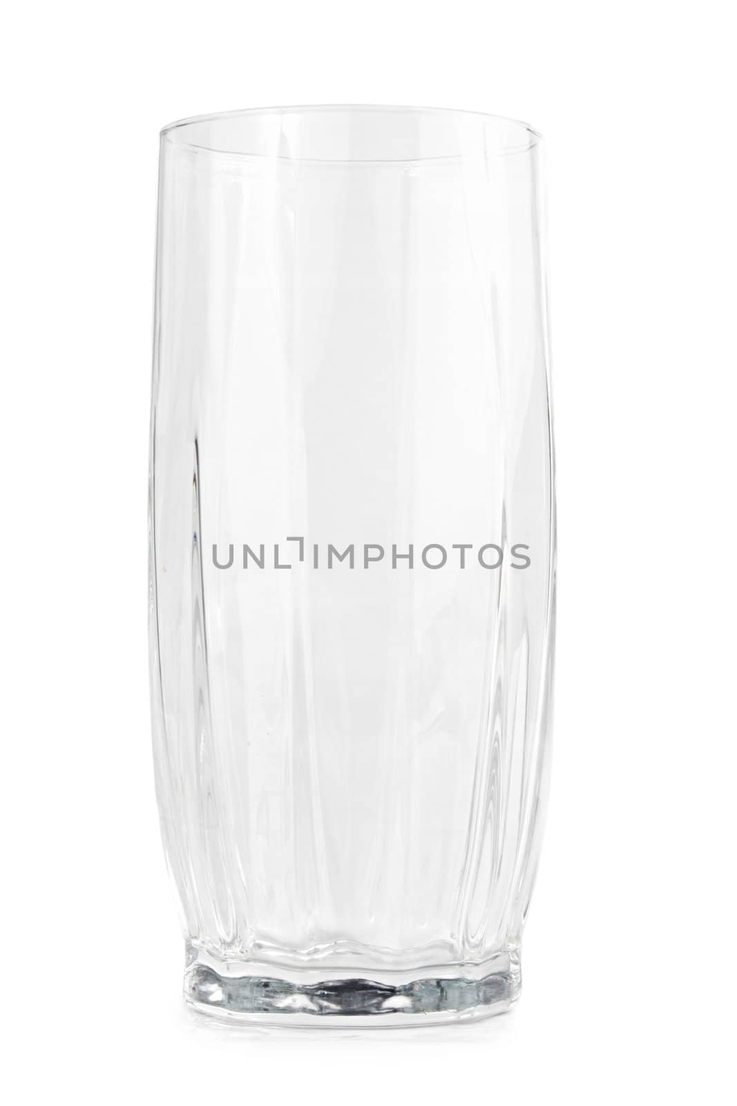 empty glass, isolated on white