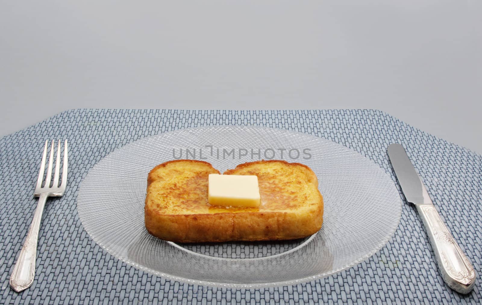 french toast with piece of butter