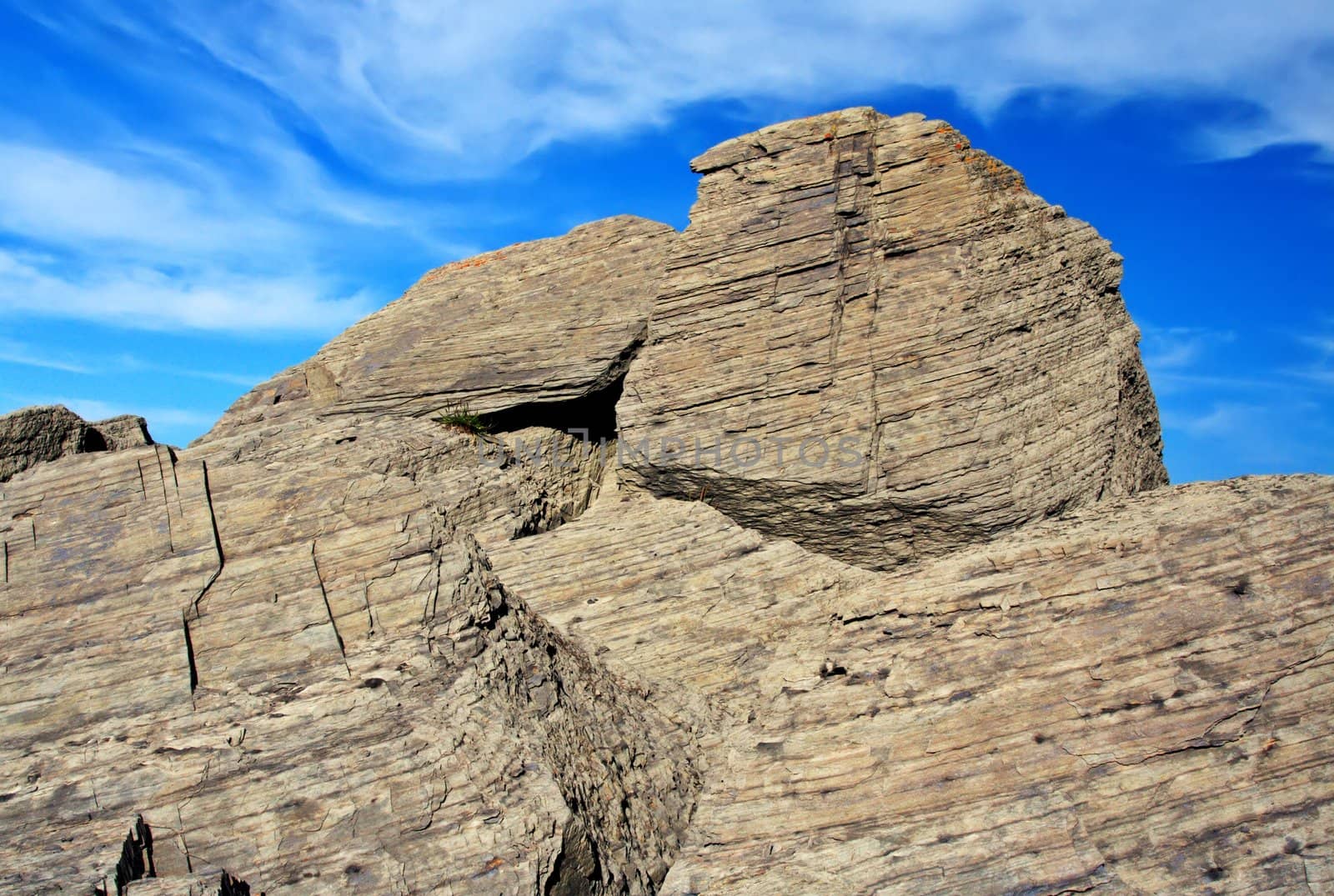 rock and sky landscape by lanalanglois
