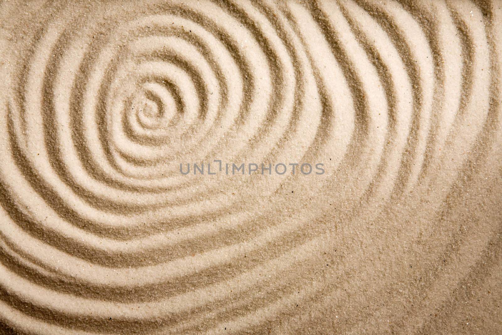 Sand Swirl Background by leaf