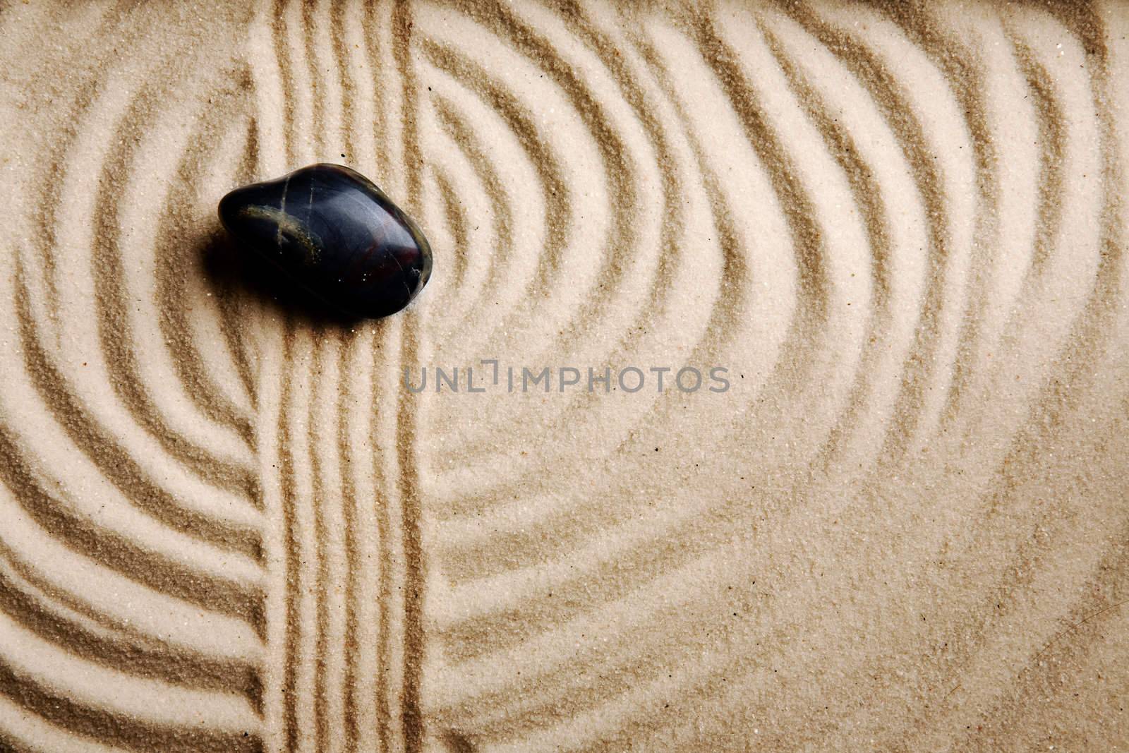 A circular sand swirl background texture abstract