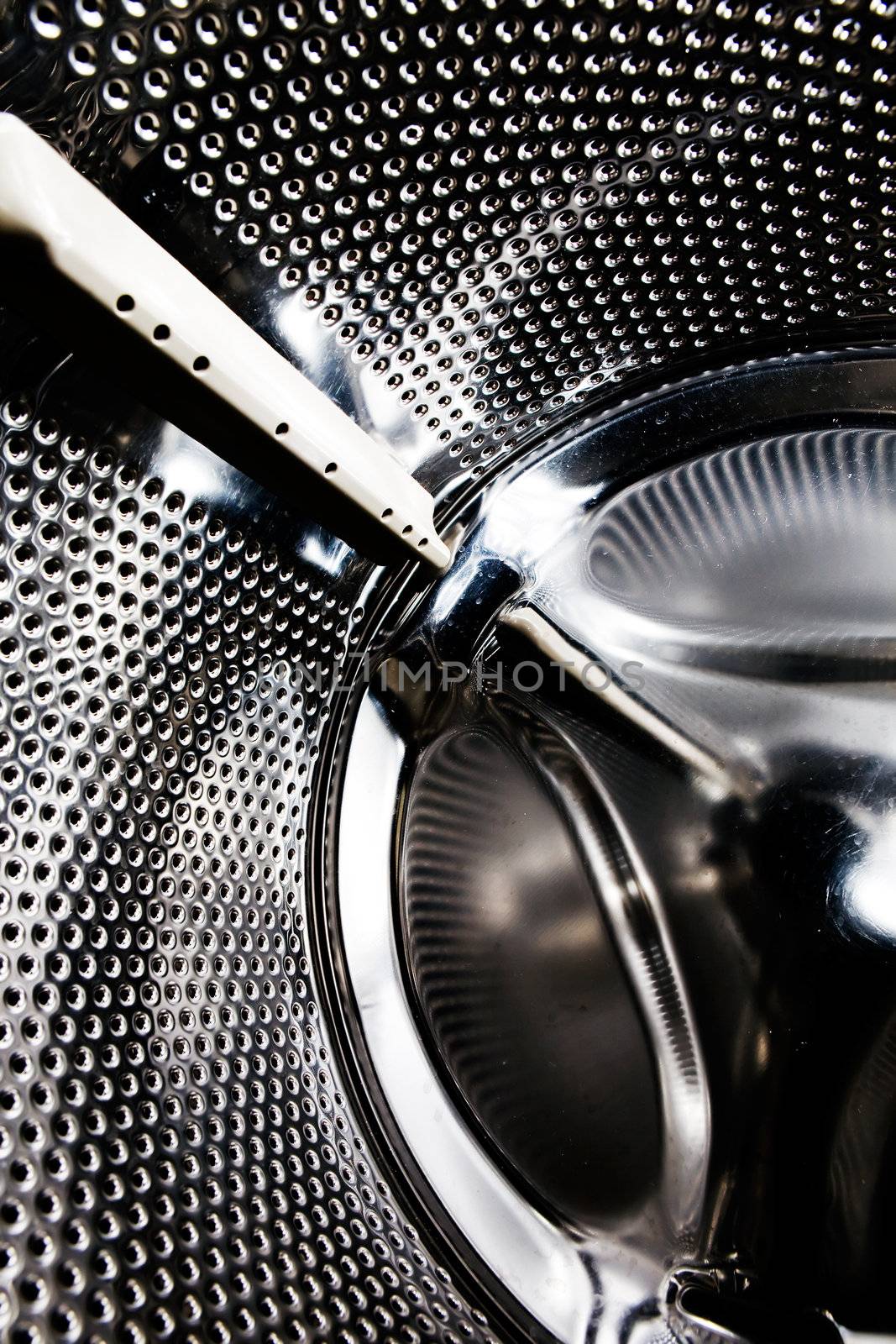 Background abstract of a washing machine interior