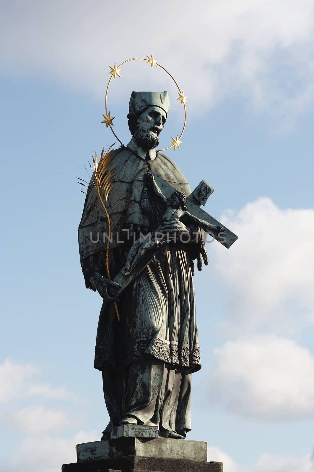 Sculpture on the Charles bridge in Prague
Author: Ferninand Maxmilian Brokof - 1709
Charles bridge, Prague, Czech republic, Europe