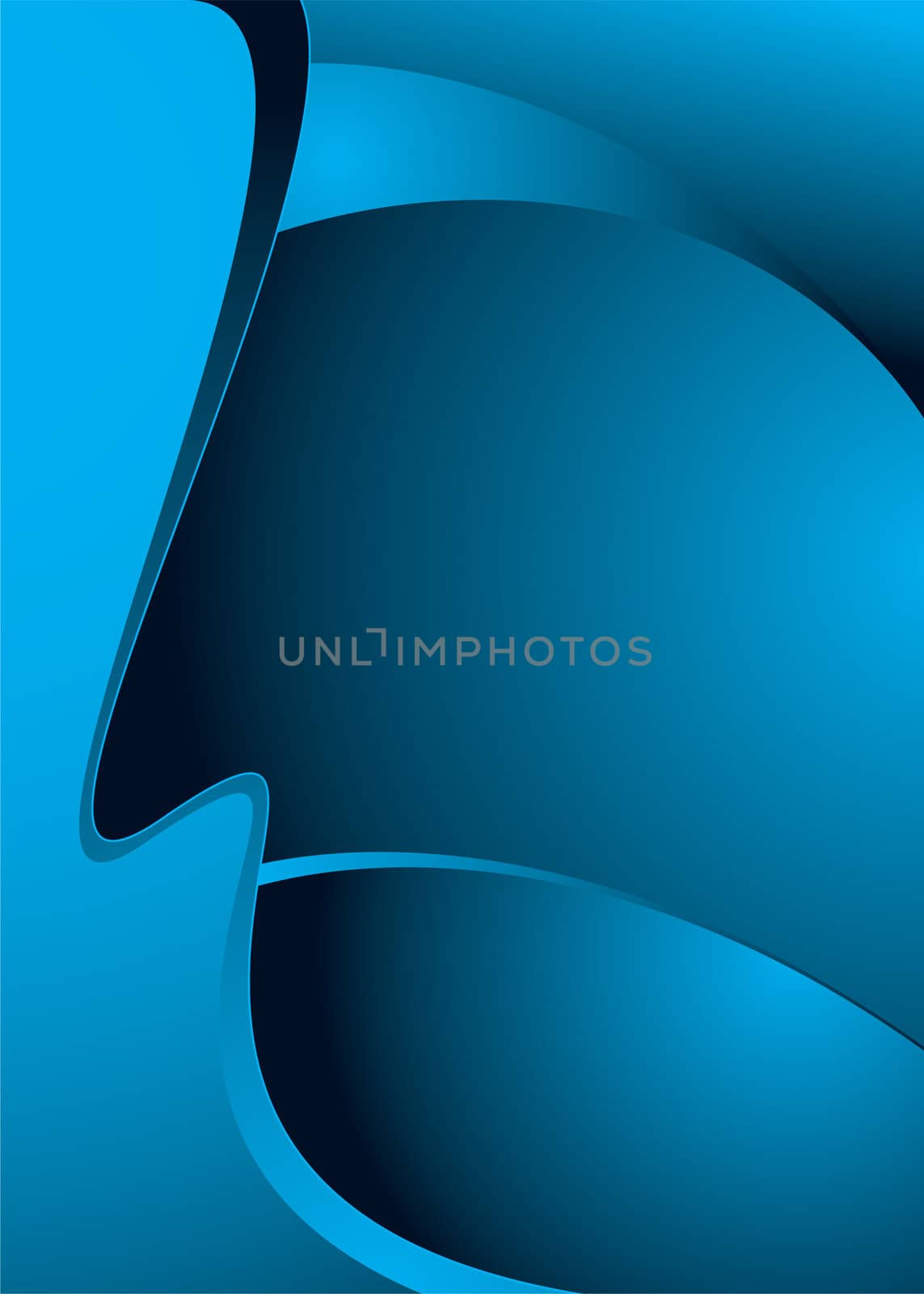Abstract blue and black modern background with copy space