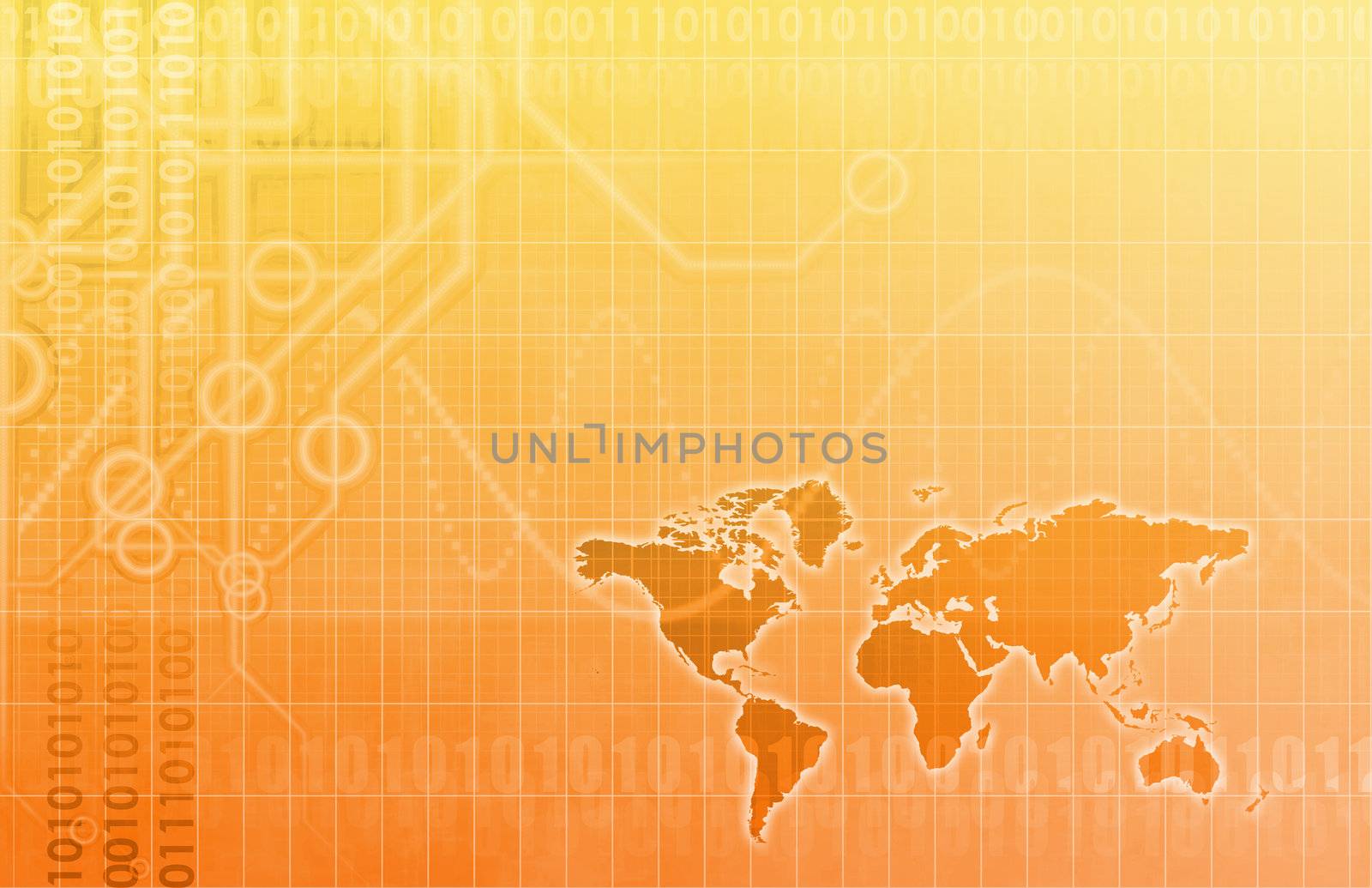 Global Business Color Technology Abstract in Colors