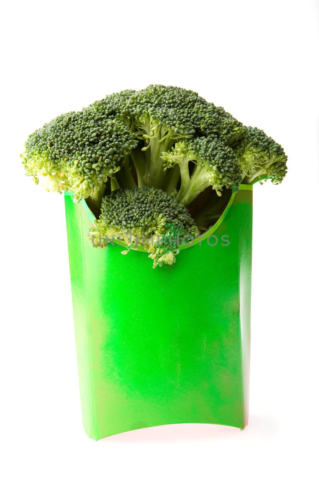 Broccoli Fast Food by leaf