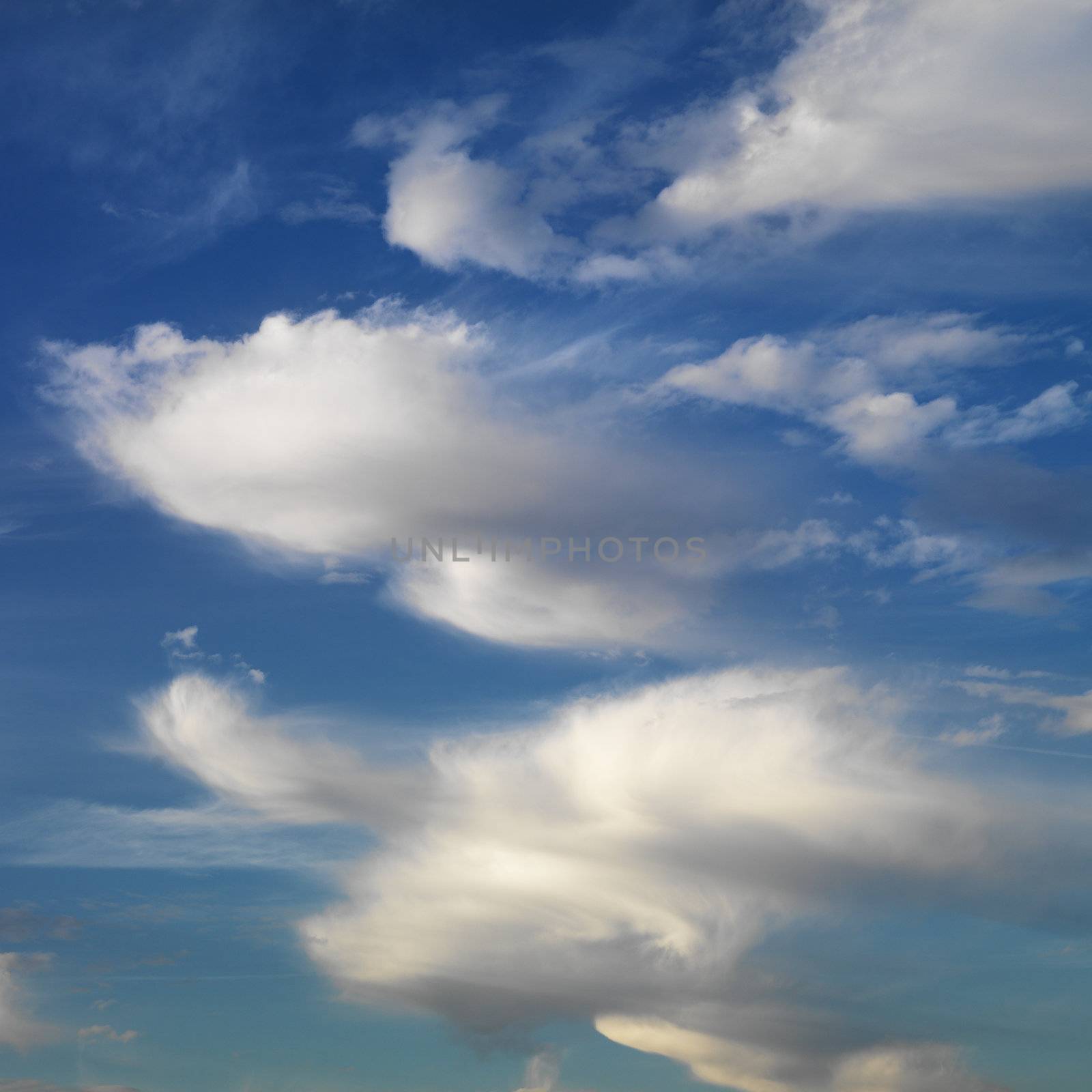 Blue sky with clouds. by iofoto