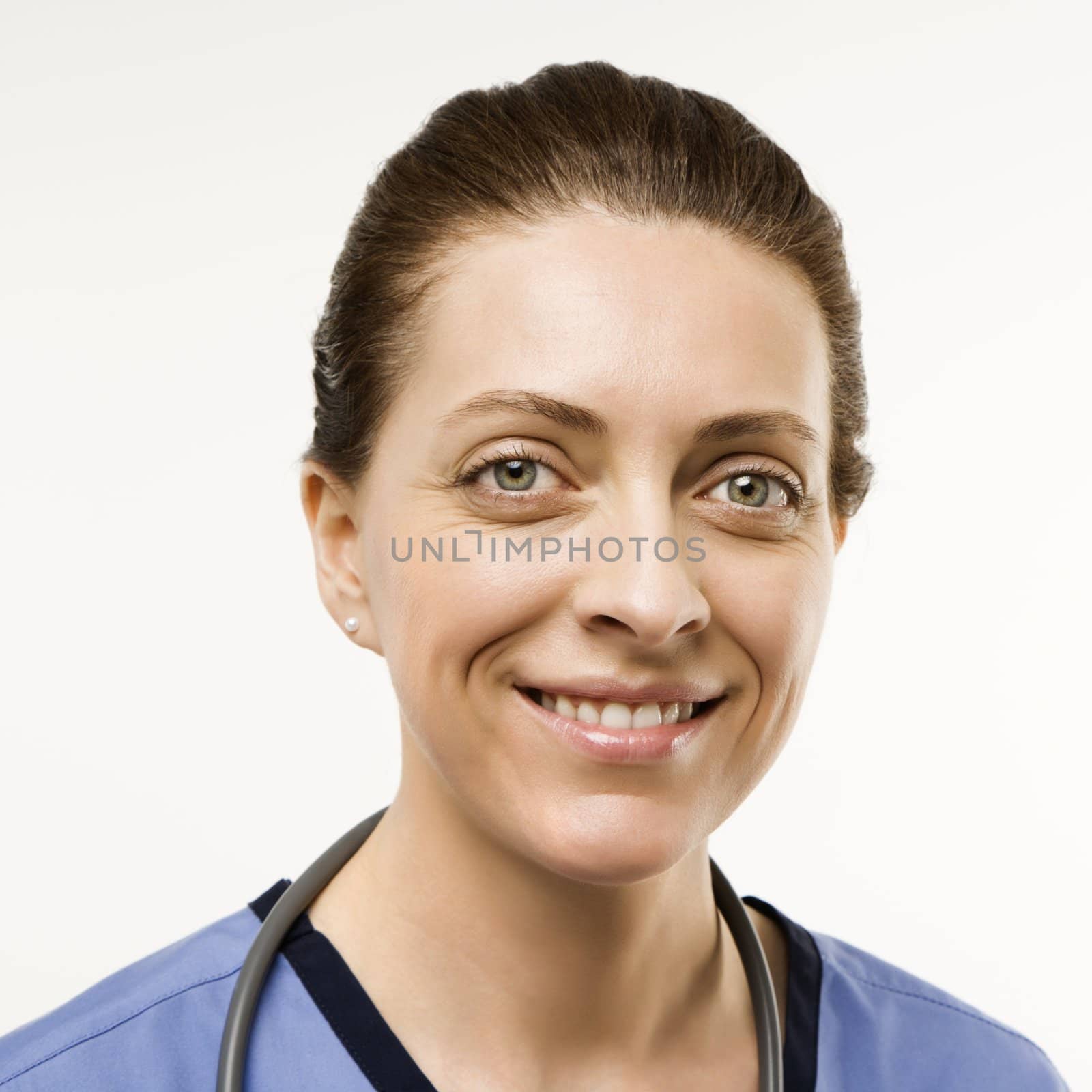 Caucasian woman doctor. by iofoto