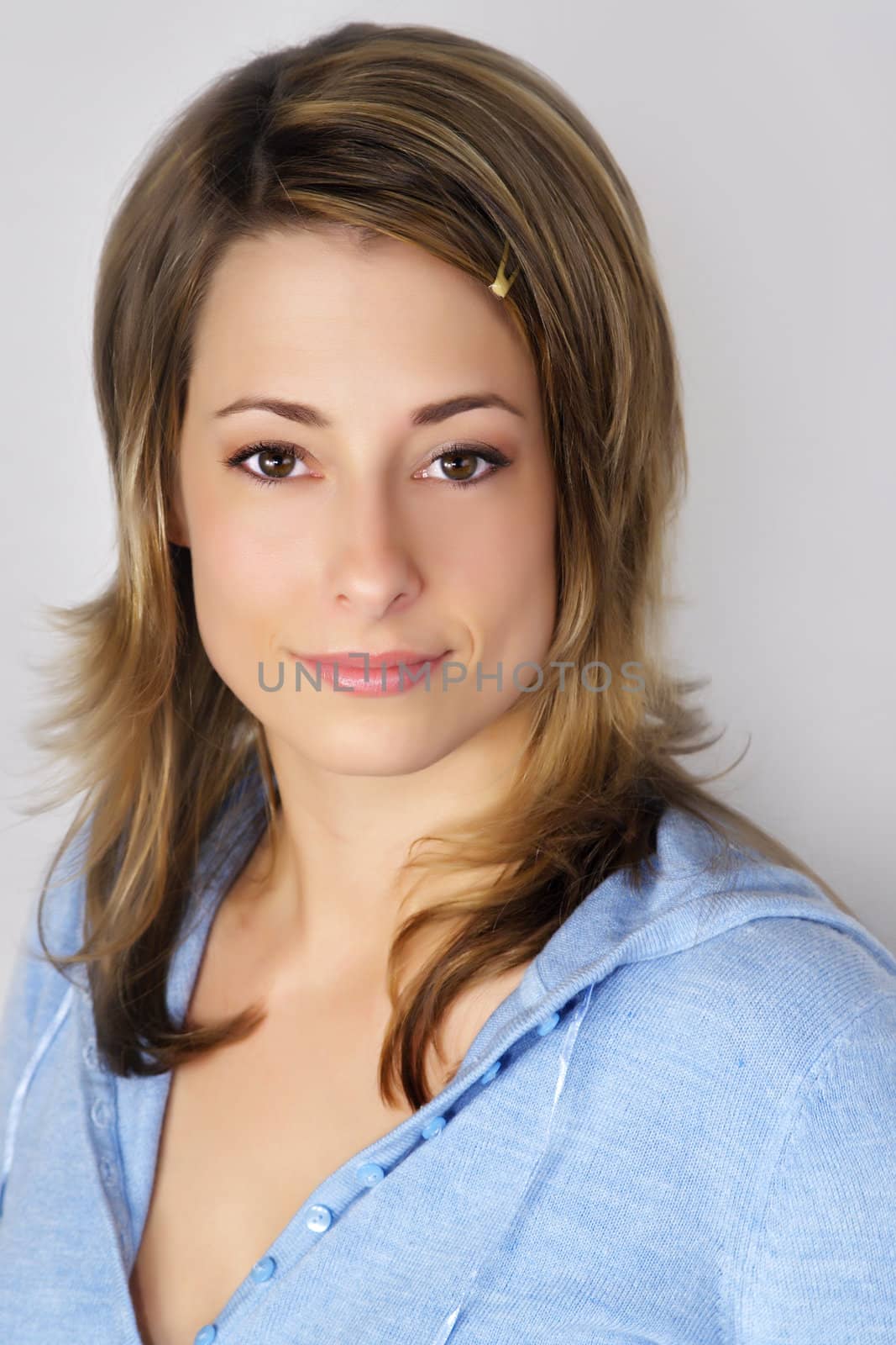 closeup portrait of an attractive woman 
