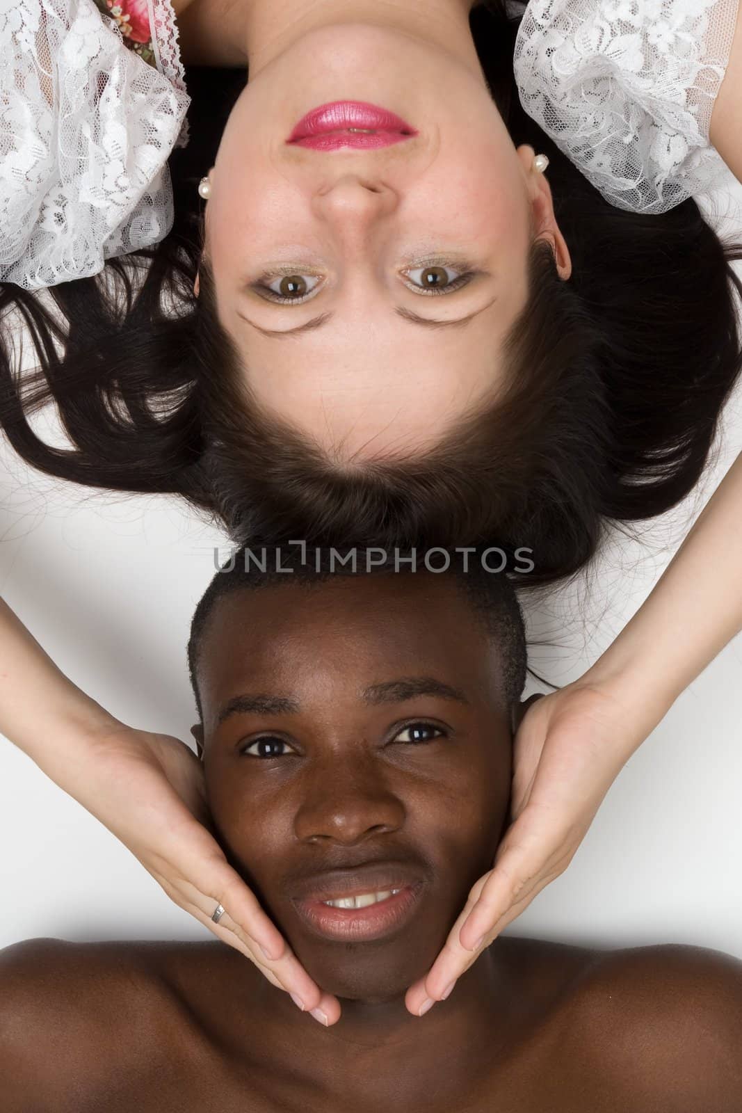 Black man and white woman by stepanov