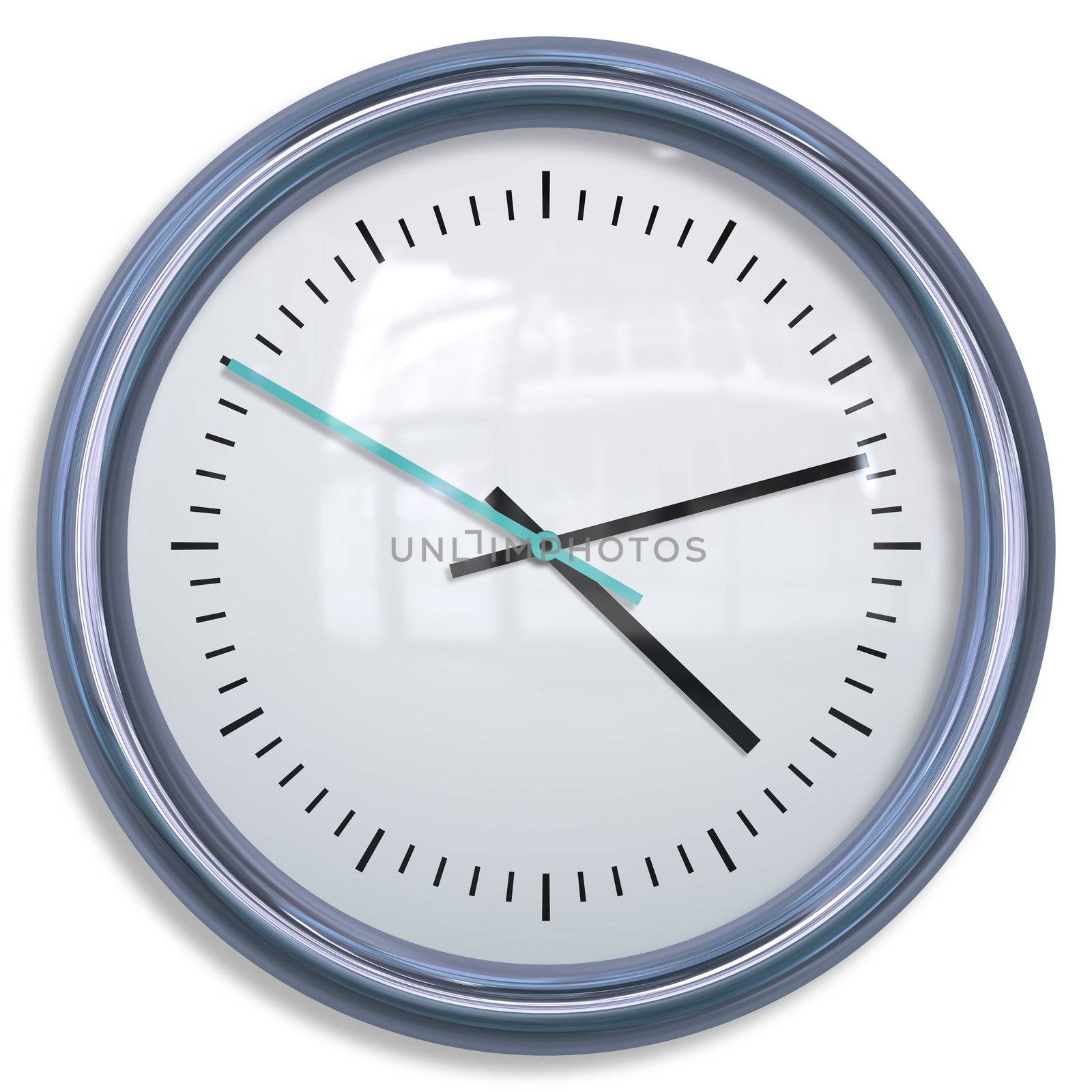 Isolated Clock Stylish and Modern Clip Art