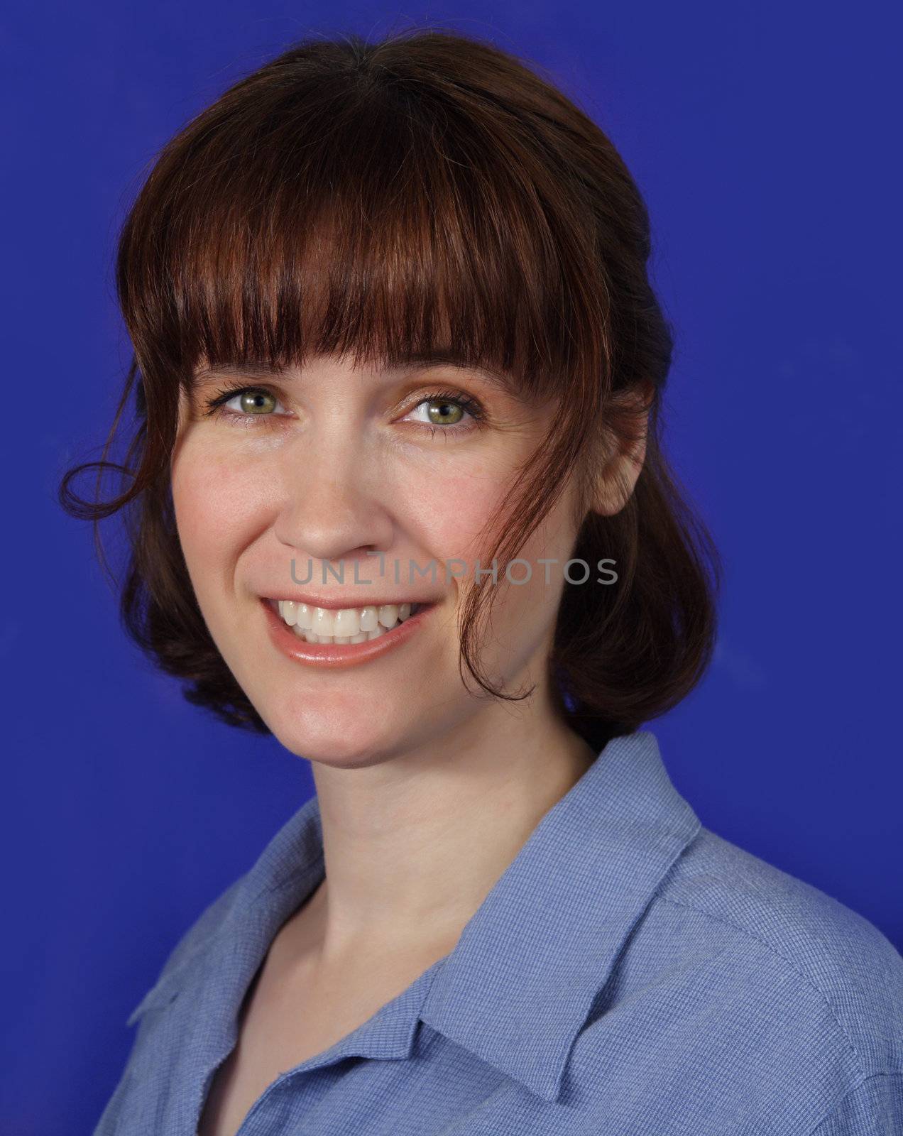 portrait of a woman with nice smile