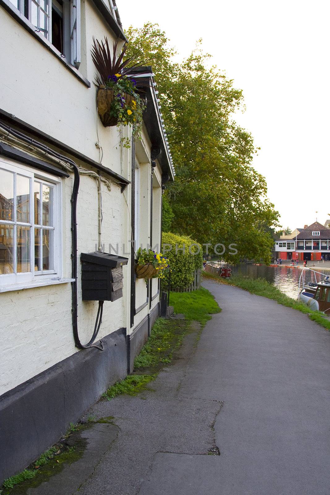 A house near the river Cam. Cambridge, UK