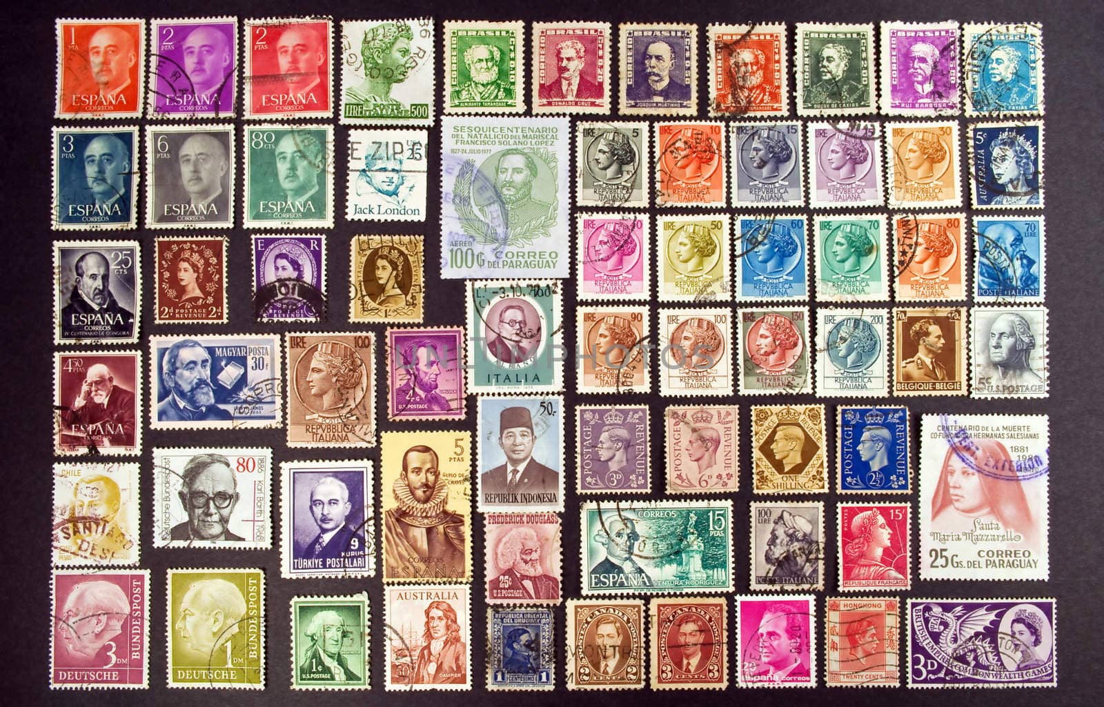 Faces on stamps by FER737NG