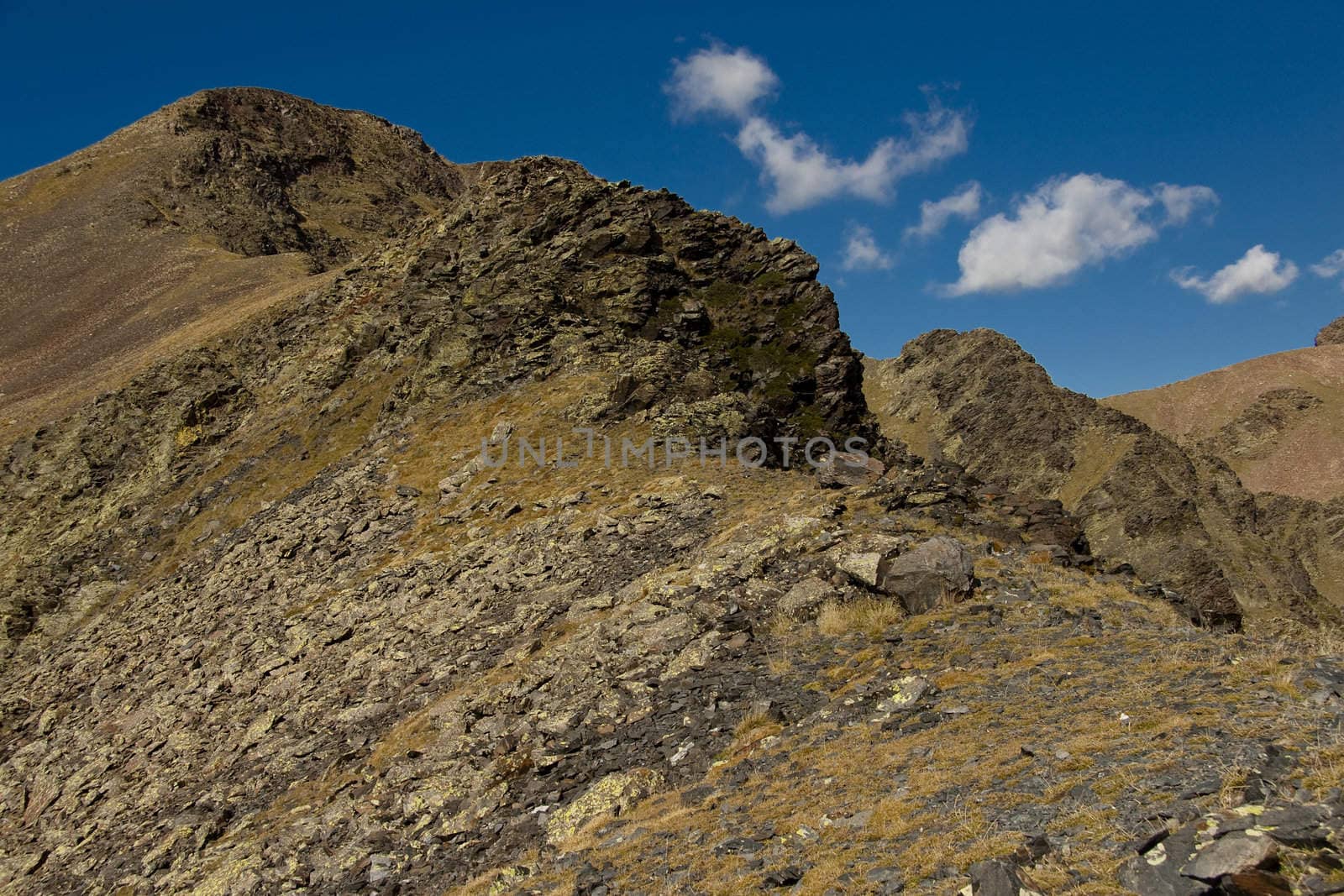 View from pass Rus in Aiguestortes and Estany de Sant Maurici National Park. Pyrenees - Spain.