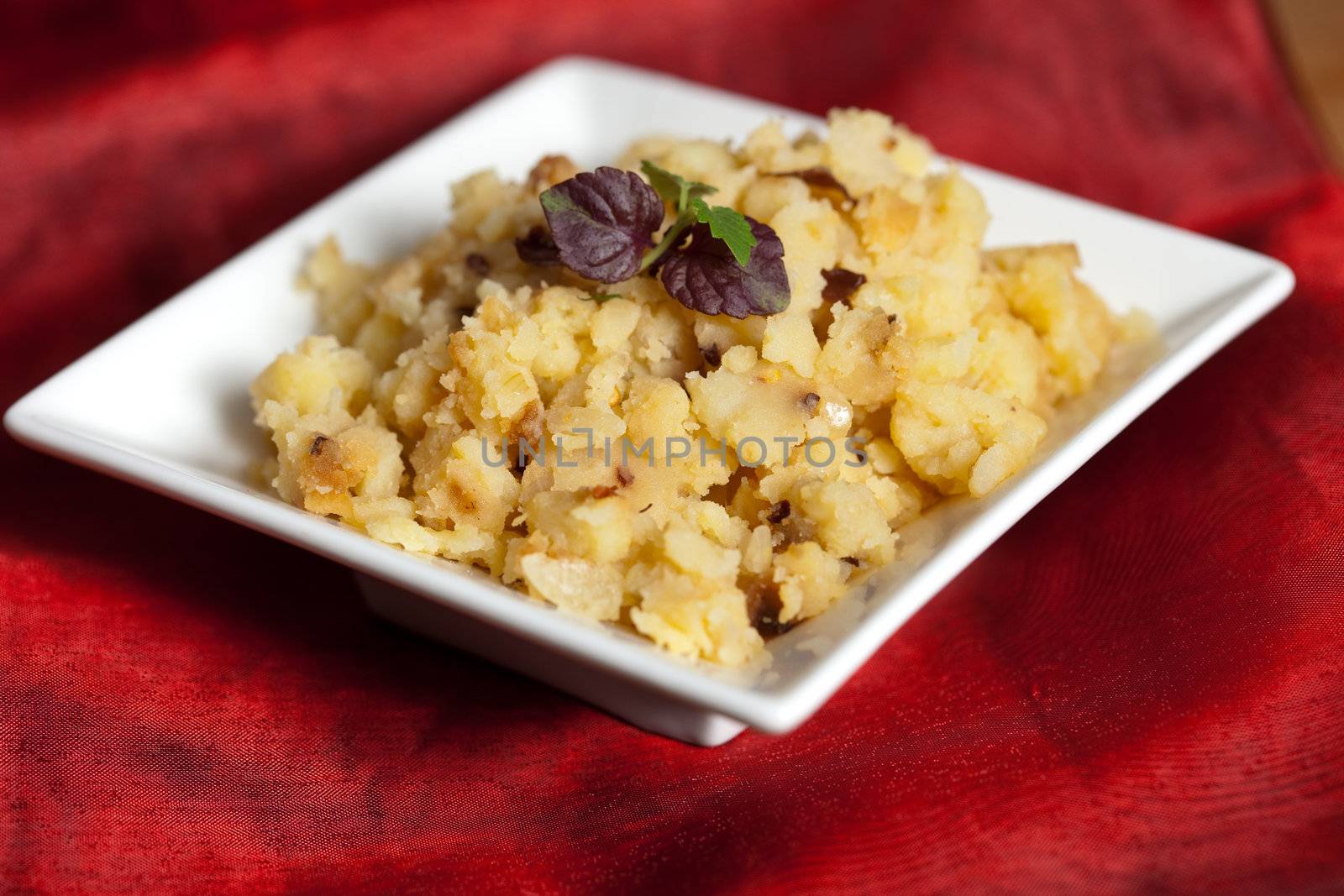 Typical indian style potato dish