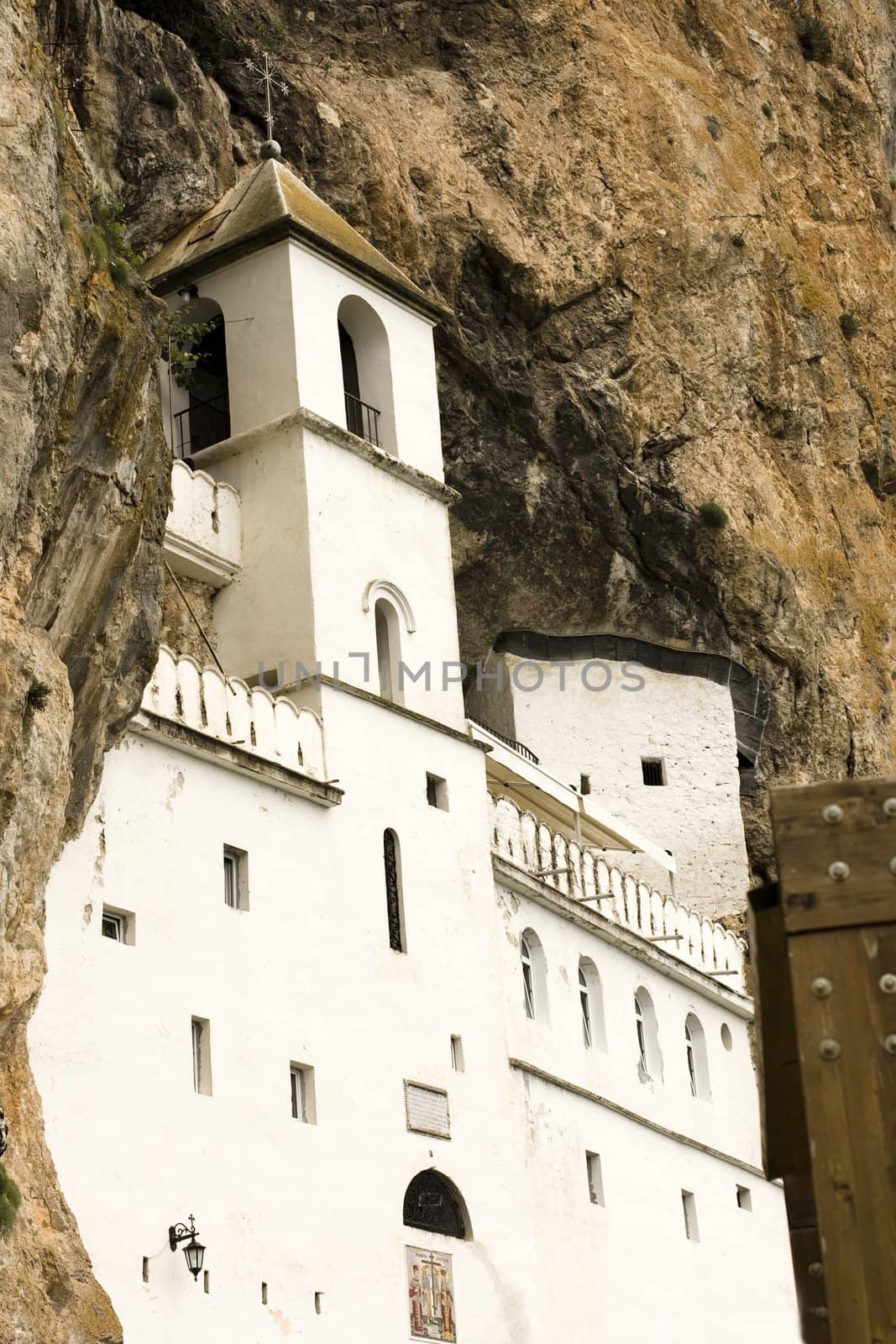 Very beautiful monastery Ostrog in the Montenegro