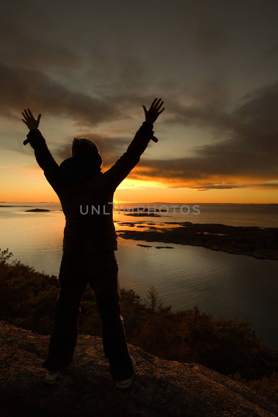 Celebration on the ocean coast.