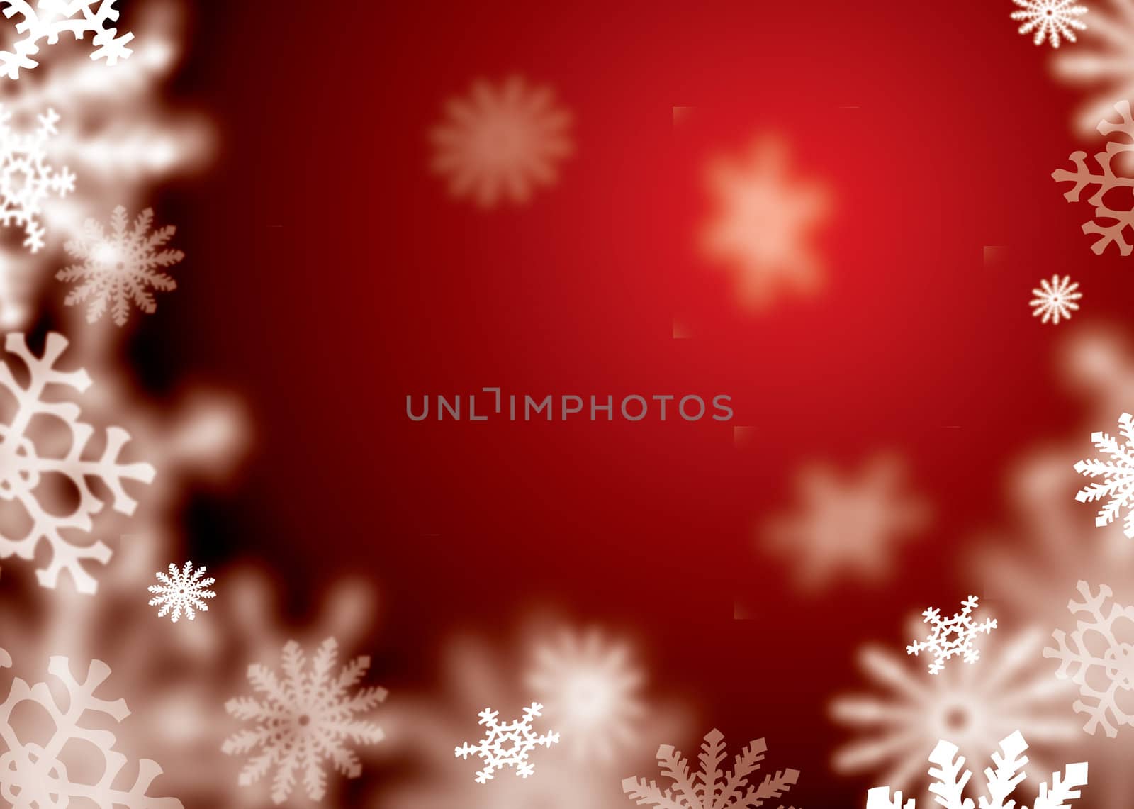 red snowflake blur by nicemonkey