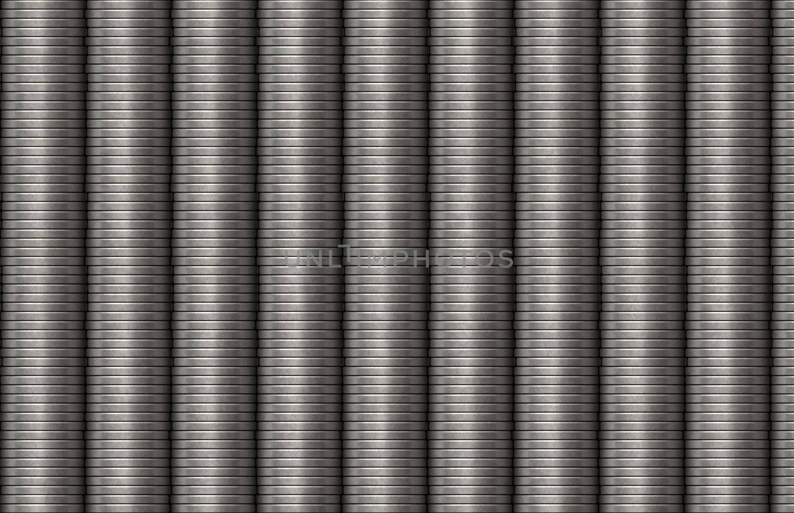 Stacked Coins Rows as a Full Background