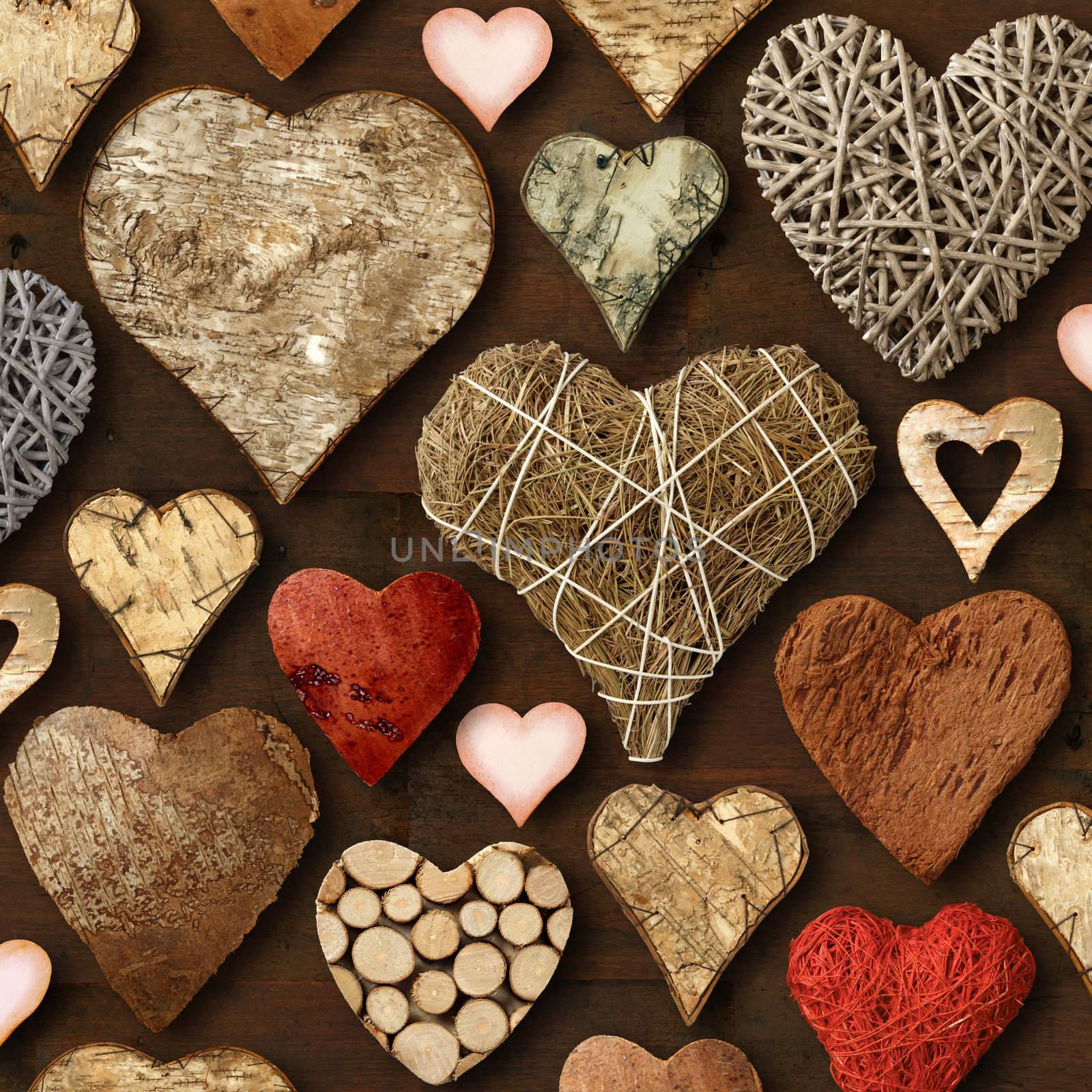 Heart shaped wooden things by sumners