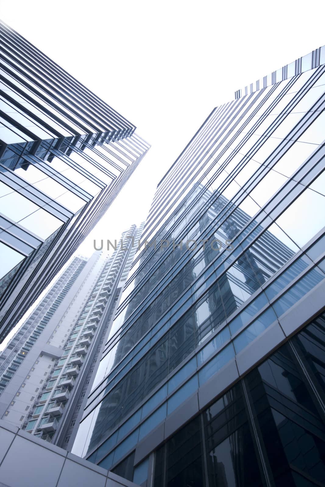 Modern skyscraper building on Hong Kong Island
