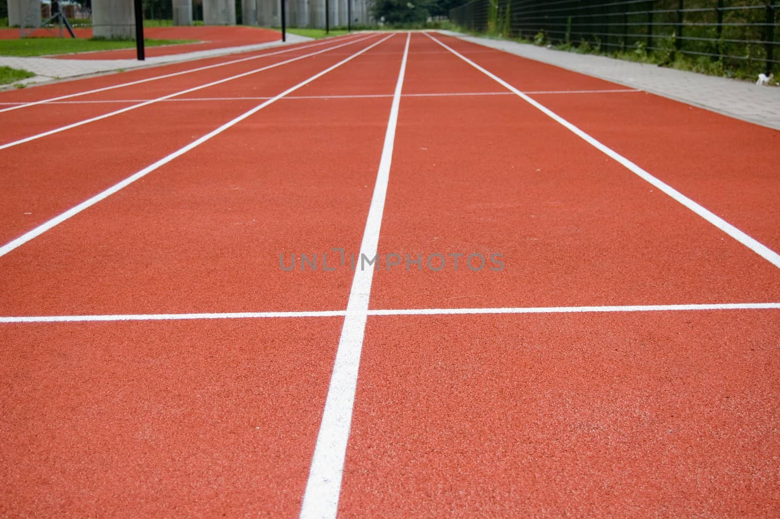 short track on an official athletic track