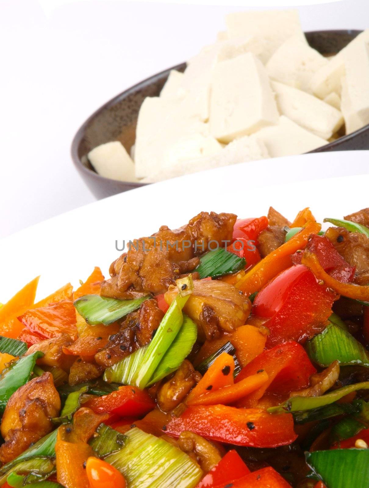 Chinese fried Chicken with vegetables. by dotweb
