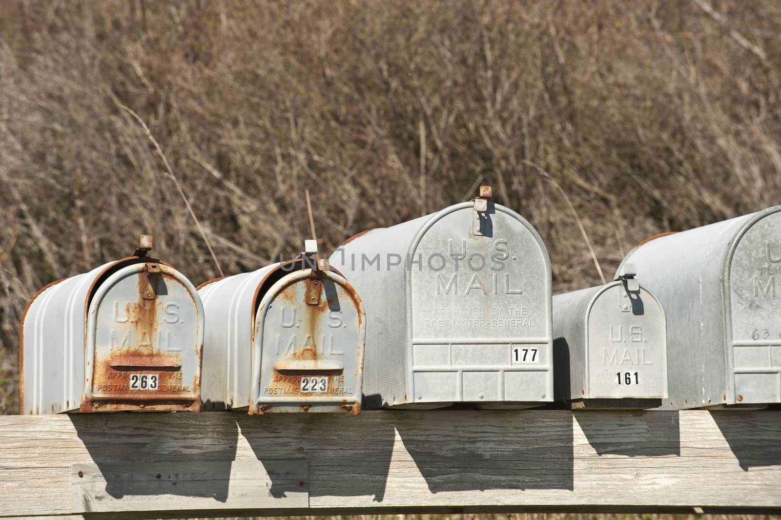 Rural mail boxes, USA by rongreer