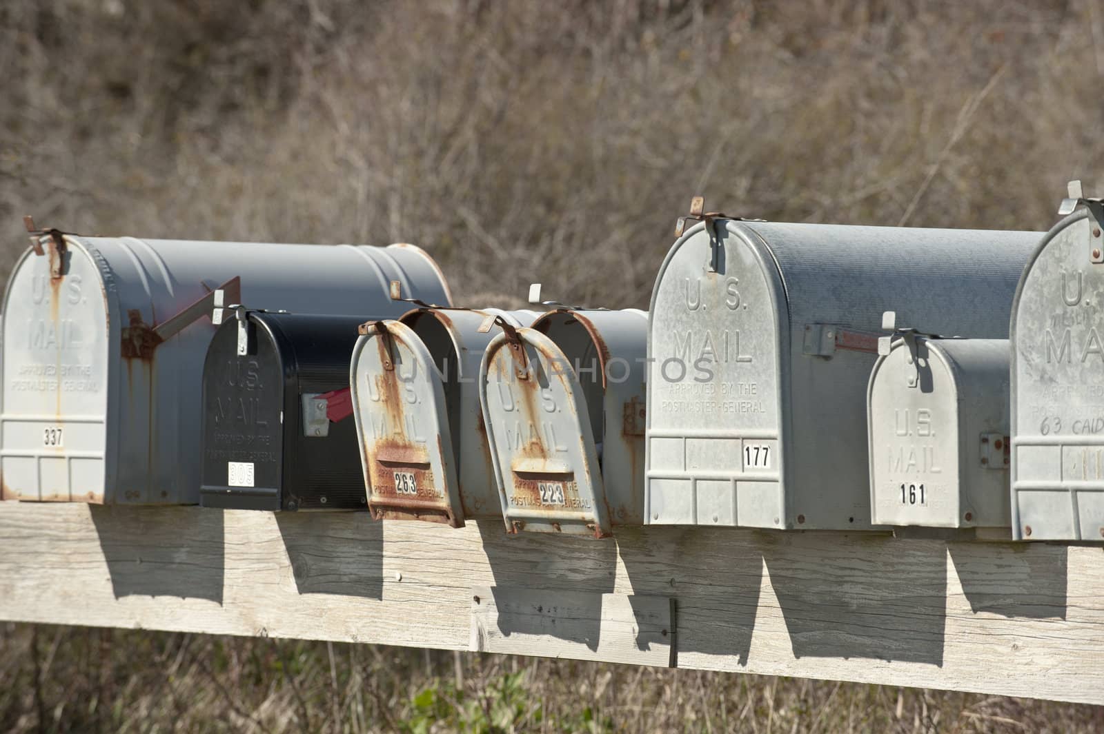 Rural mail boxes, USA by rongreer
