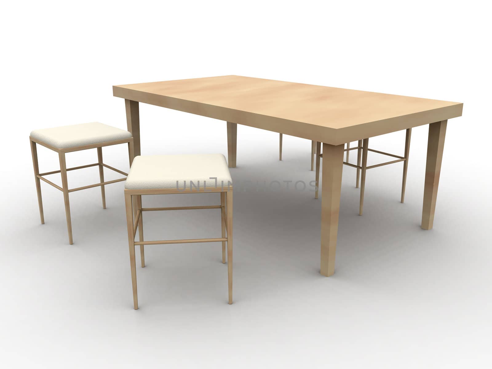 Table and Stools by Spectral