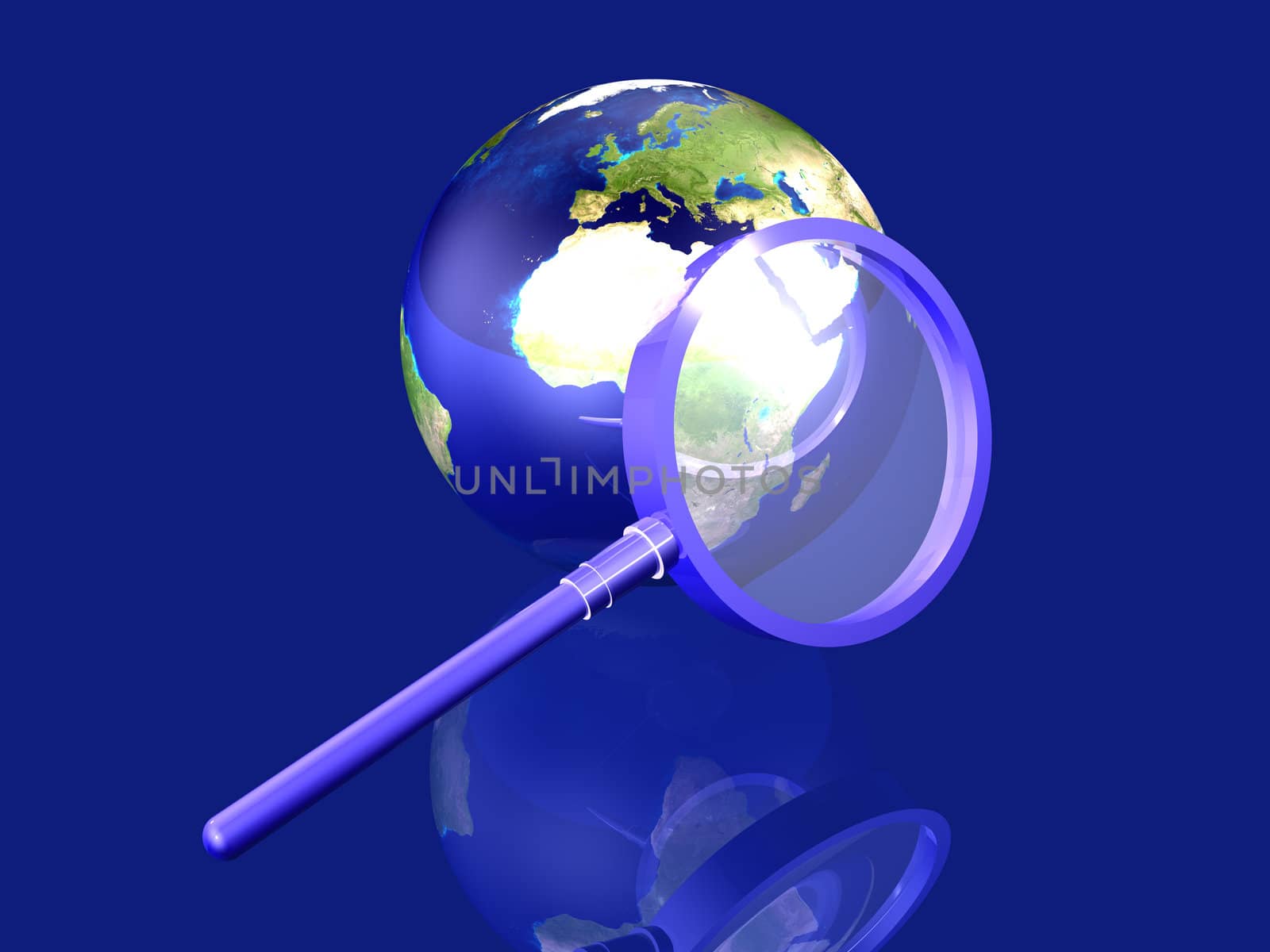 3D rendered Illustration. Texture reference: by NASA visible Earth.