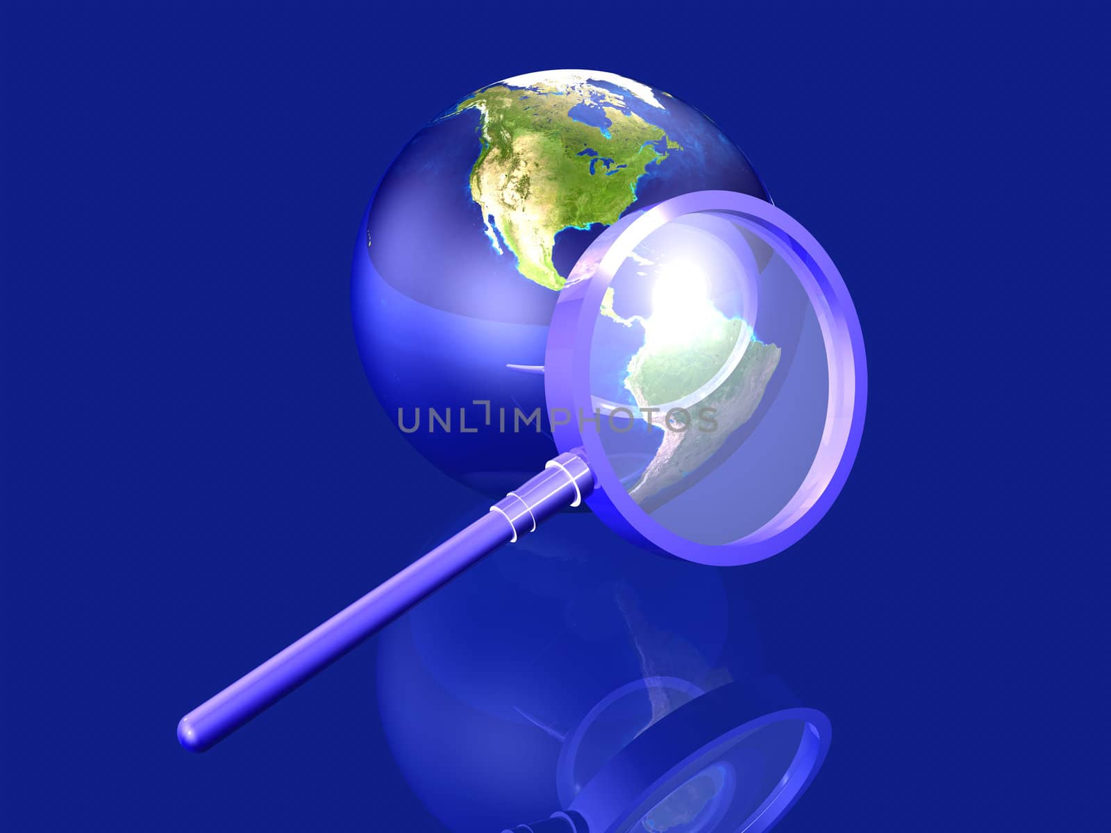 3D rendered Illustration. Texture reference: by NASA visible Earth.