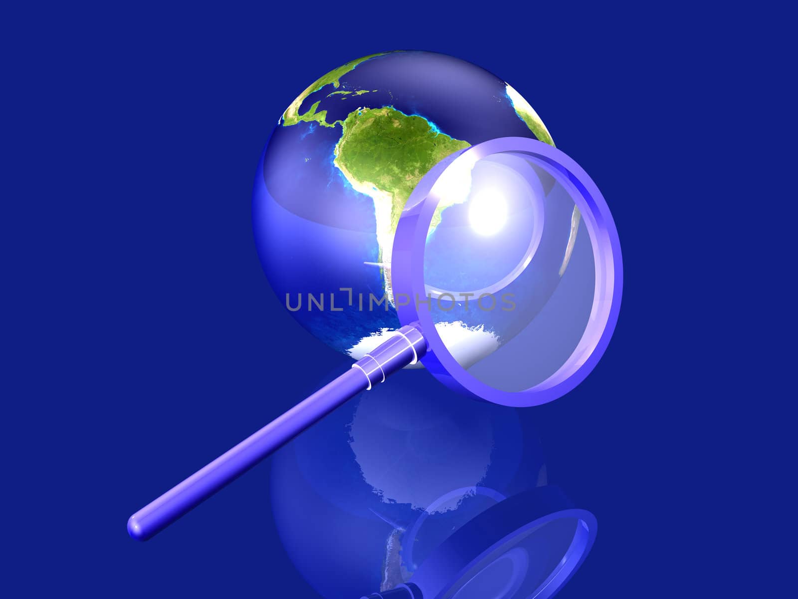 3D rendered Illustration. Texture reference: by NASA visible Earth.