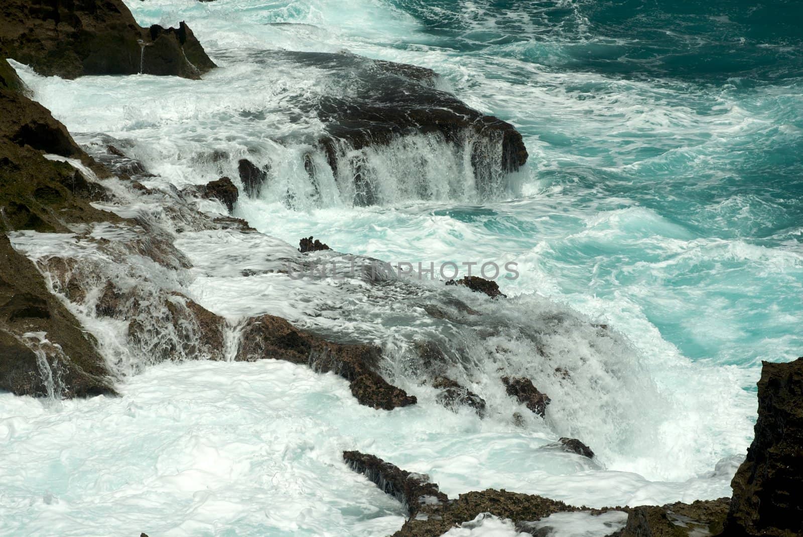 Mar Chiquita Cove & Cueva de las Golondrianas in Puerto Rico by jedphoto