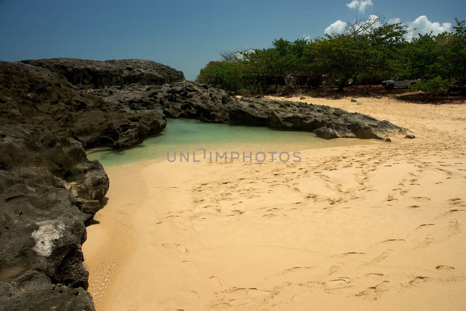 Mar Chiquita Cove & Cueva de las Golondrianas in Puerto Rico by jedphoto