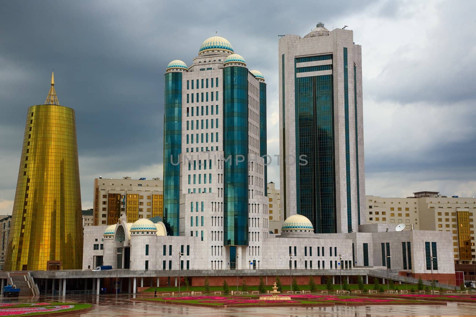 Modern buildings. Astana, capital of the Kazakhsatan.